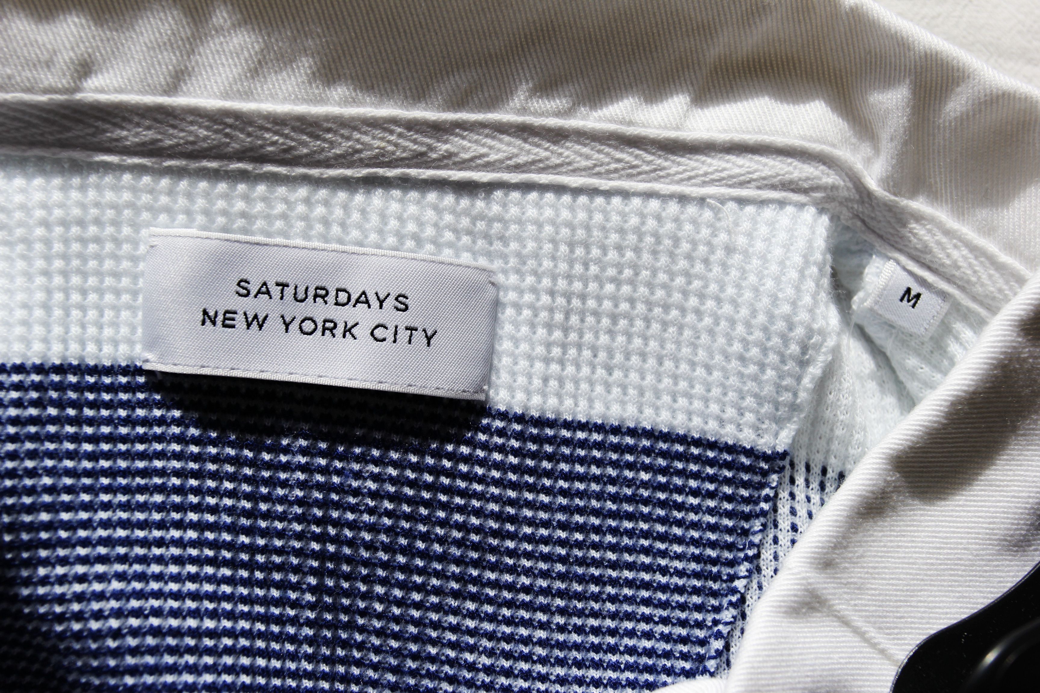 Saturdays NYC BNWT SS19 SATURDAYS NEW YORK CITY STRIPE POLO M Size US M / EU 48-50 / 2 - 11 Thumbnail