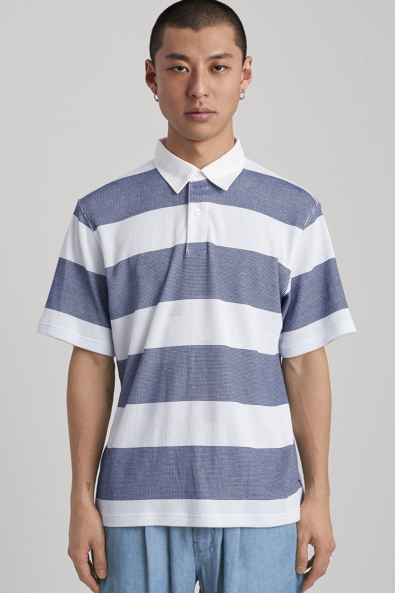 Saturdays NYC BNWT SS19 SATURDAYS NEW YORK CITY STRIPE POLO M Size US M / EU 48-50 / 2 - 1 Thumbnail