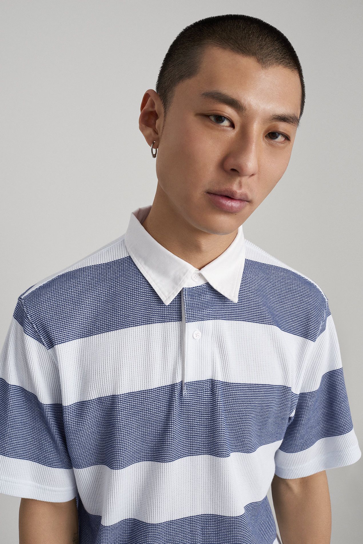 Saturdays NYC BNWT SS19 SATURDAYS NEW YORK CITY STRIPE POLO M Size US M / EU 48-50 / 2 - 16 Thumbnail