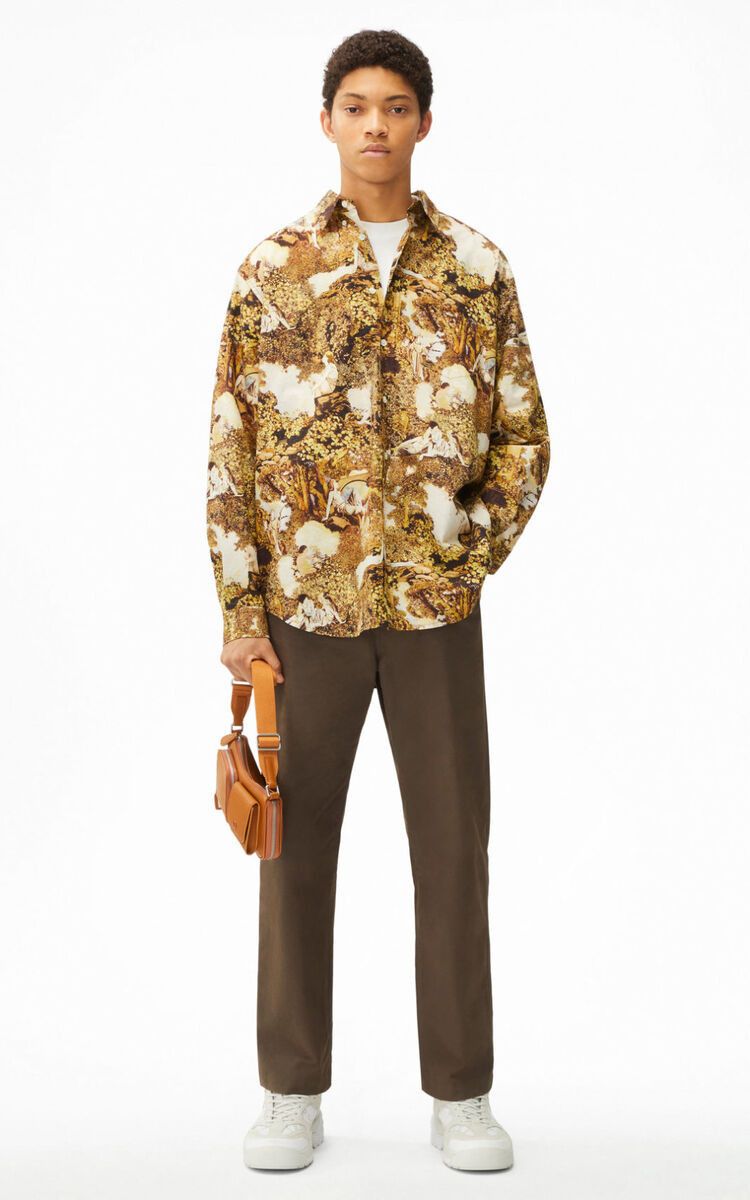 Kenzo BNWT AW21 KENZO "DREAMERS" PRINTED LONG CASUAL SHIRT S Size US S / EU 44-46 / 1 - 14 Thumbnail