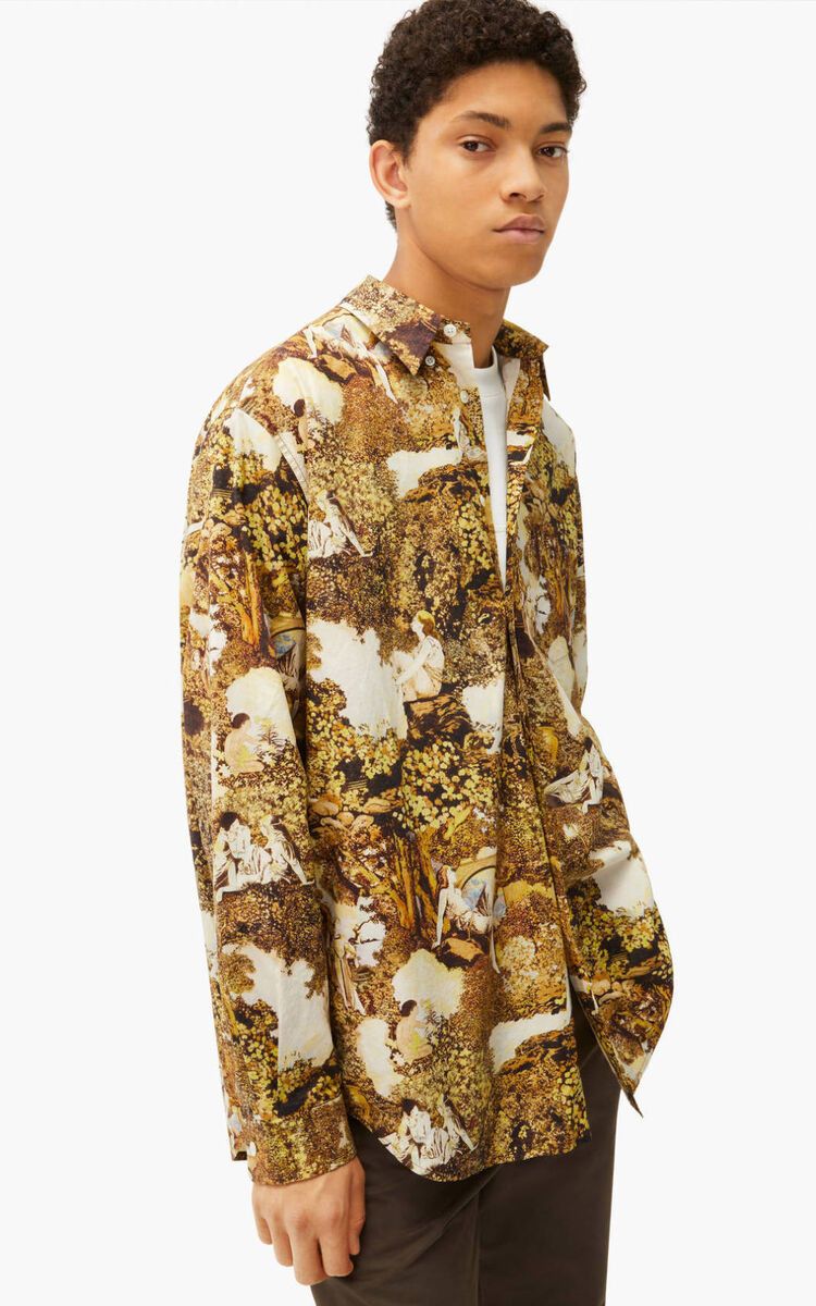 Kenzo BNWT AW21 KENZO "DREAMERS" PRINTED LONG CASUAL SHIRT S Size US S / EU 44-46 / 1 - 1 Thumbnail