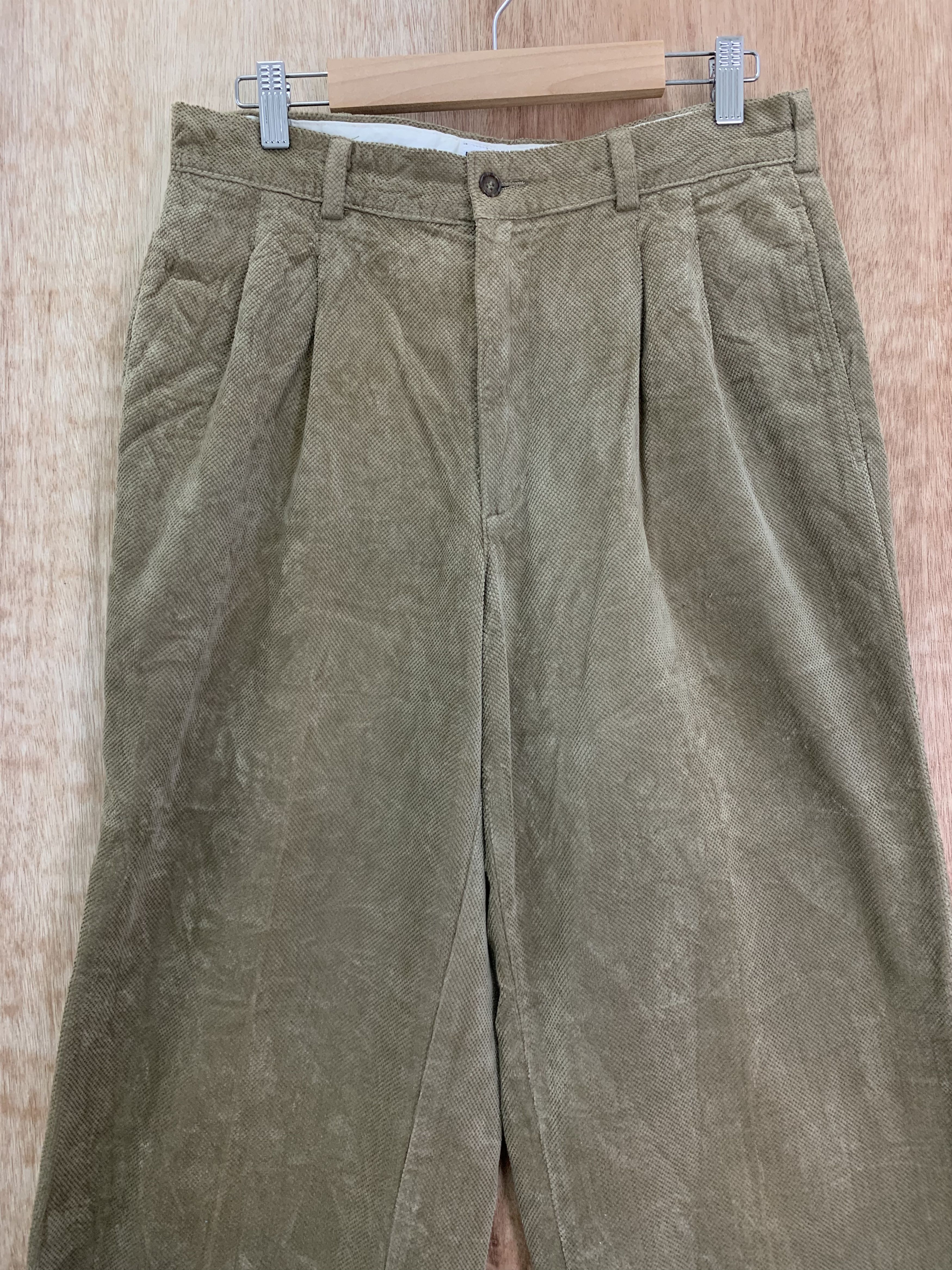 Levi's Conduroy Levis Workers Pants Brown Vintage Japanese Branded Size US 29 - 2 Thumbnail