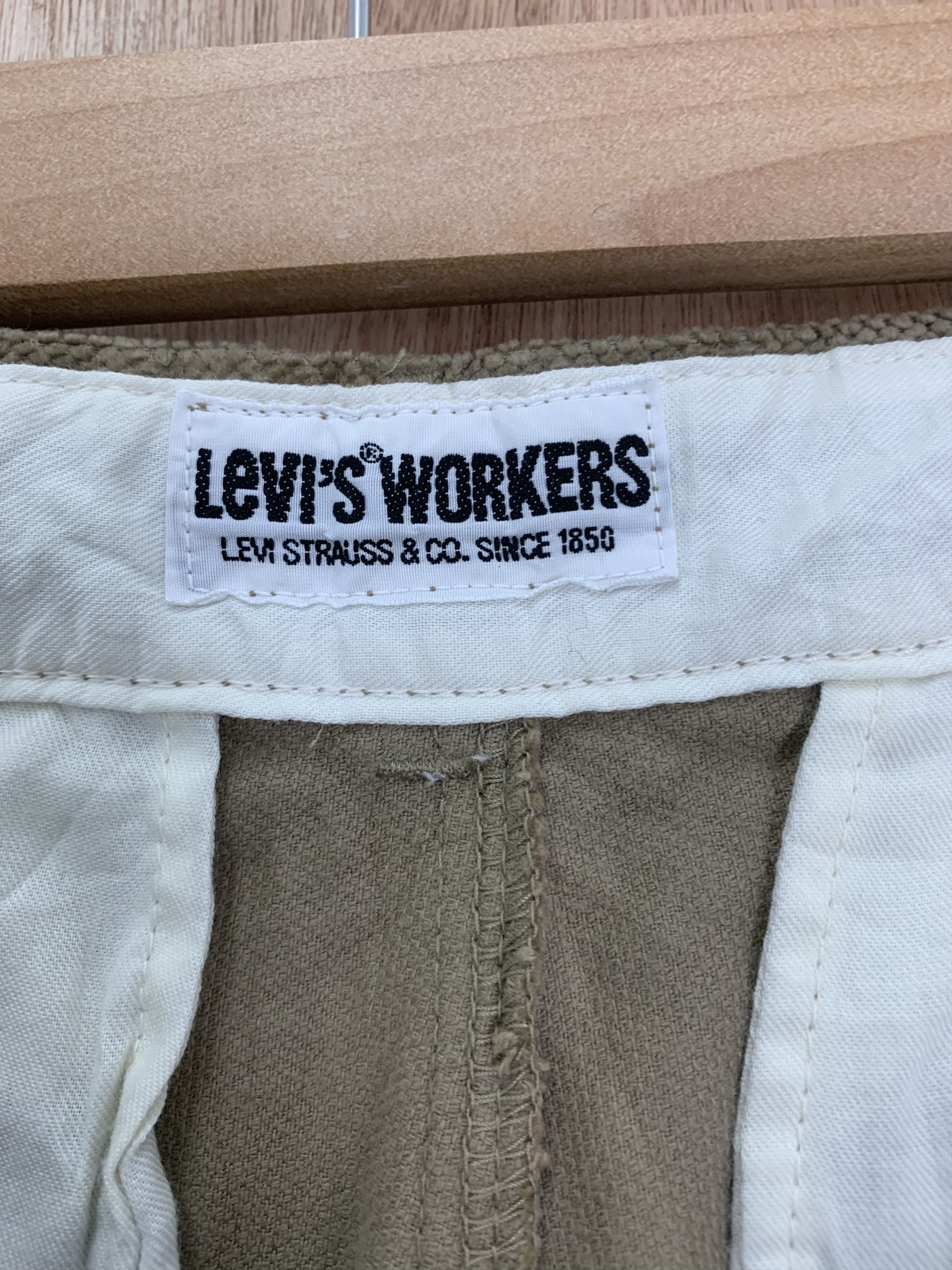 Levi's Conduroy Levis Workers Pants Brown Vintage Japanese Branded Size US 29 - 8 Thumbnail