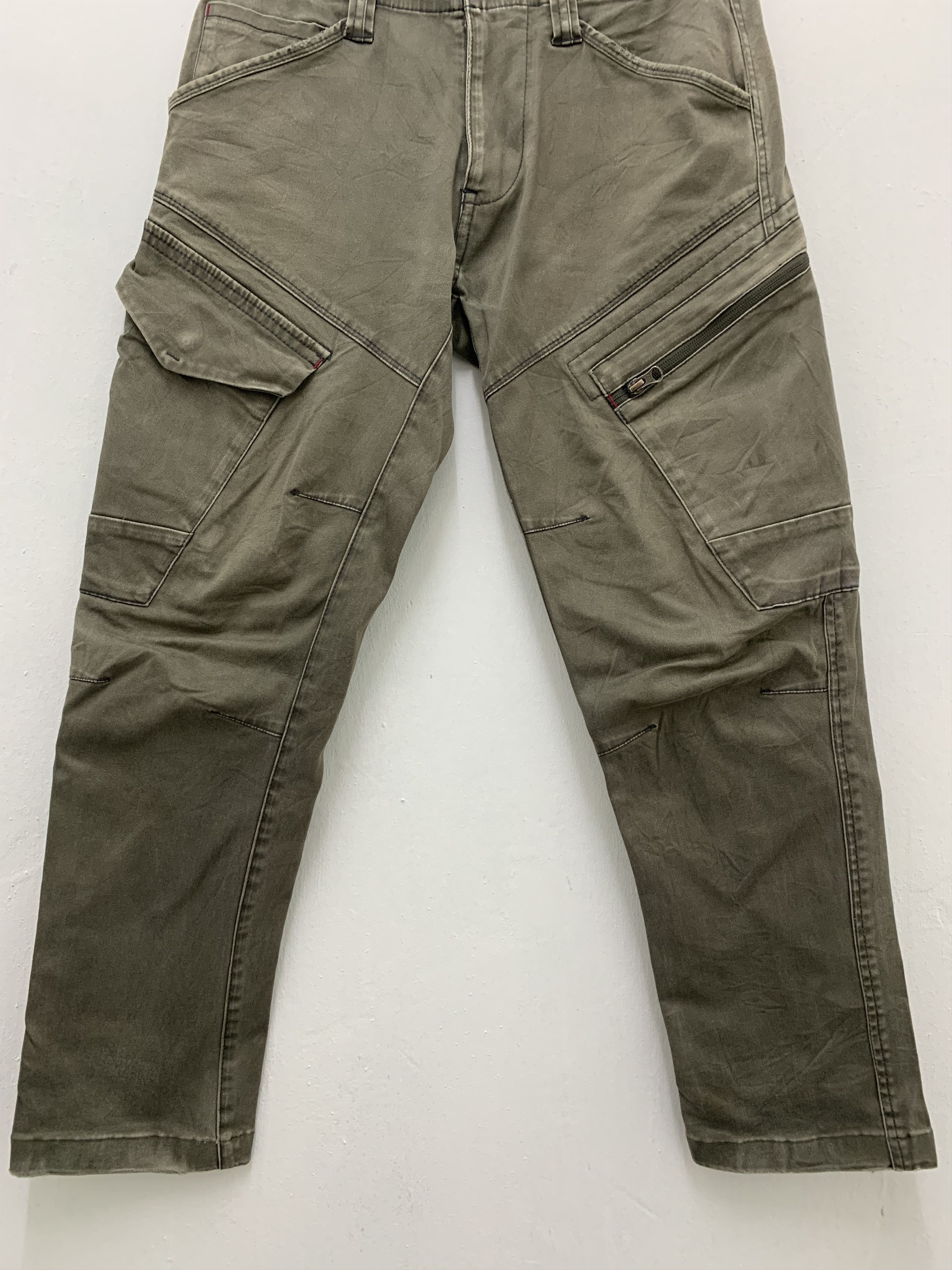 Japanese Brand Cargo Pants Genba Xebec Multipocket Utility Streetwear Size US 29 - 3 Thumbnail