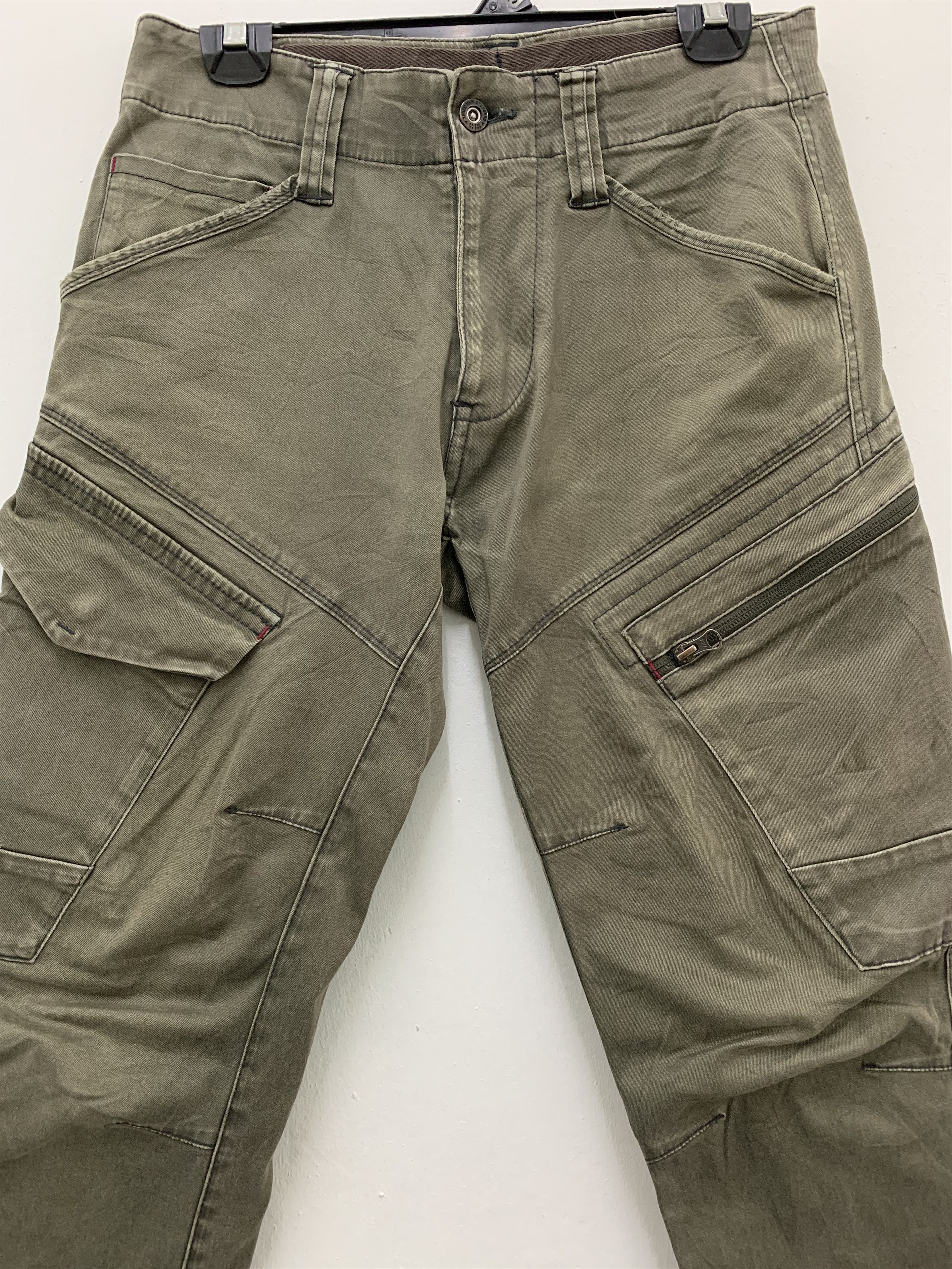 Japanese Brand Cargo Pants Genba Xebec Multipocket Utility Streetwear Size US 29 - 2 Thumbnail