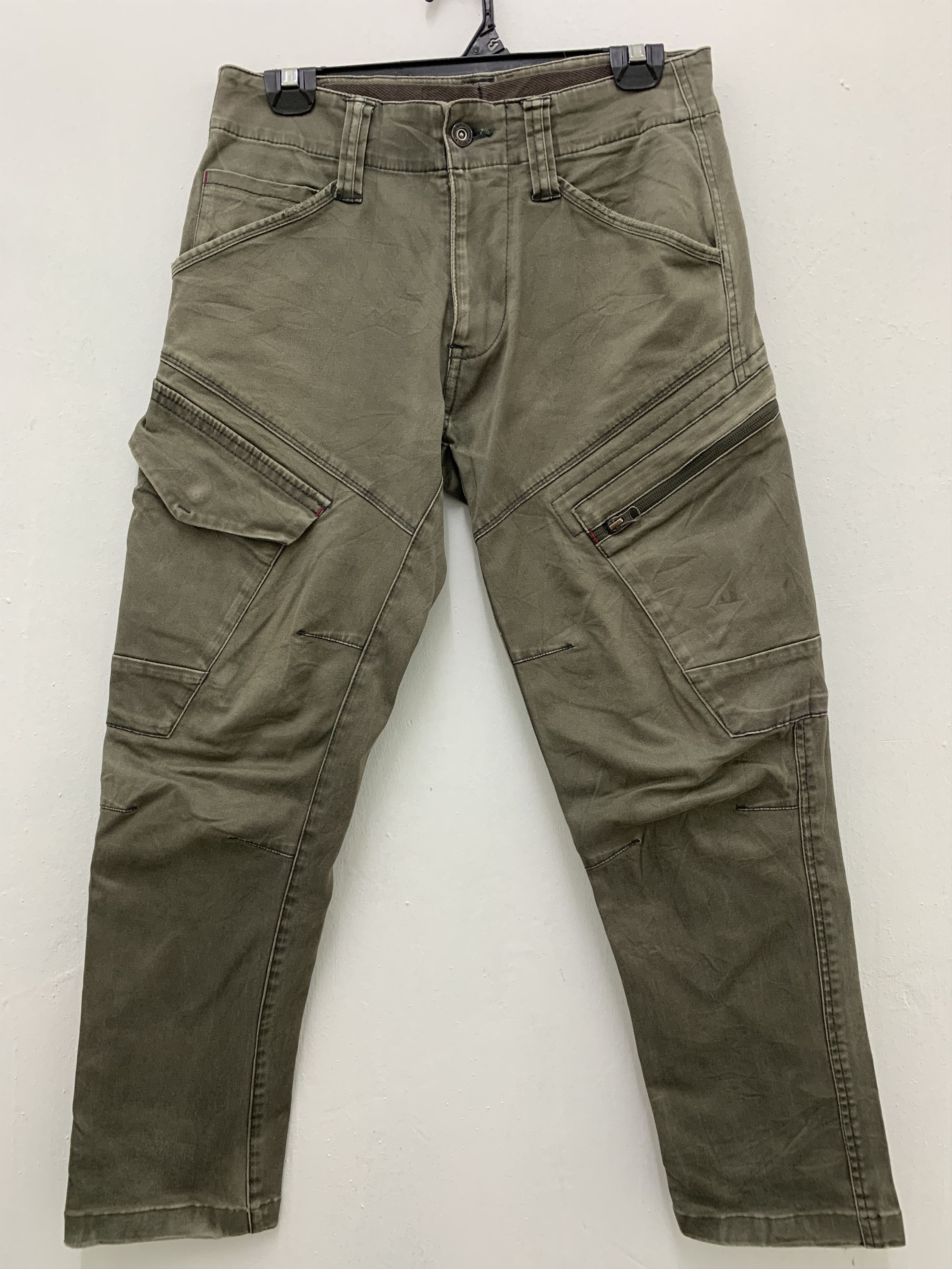 Japanese Brand Cargo Pants Genba Xebec Multipocket Utility Streetwear Size US 29 - 1 Thumbnail