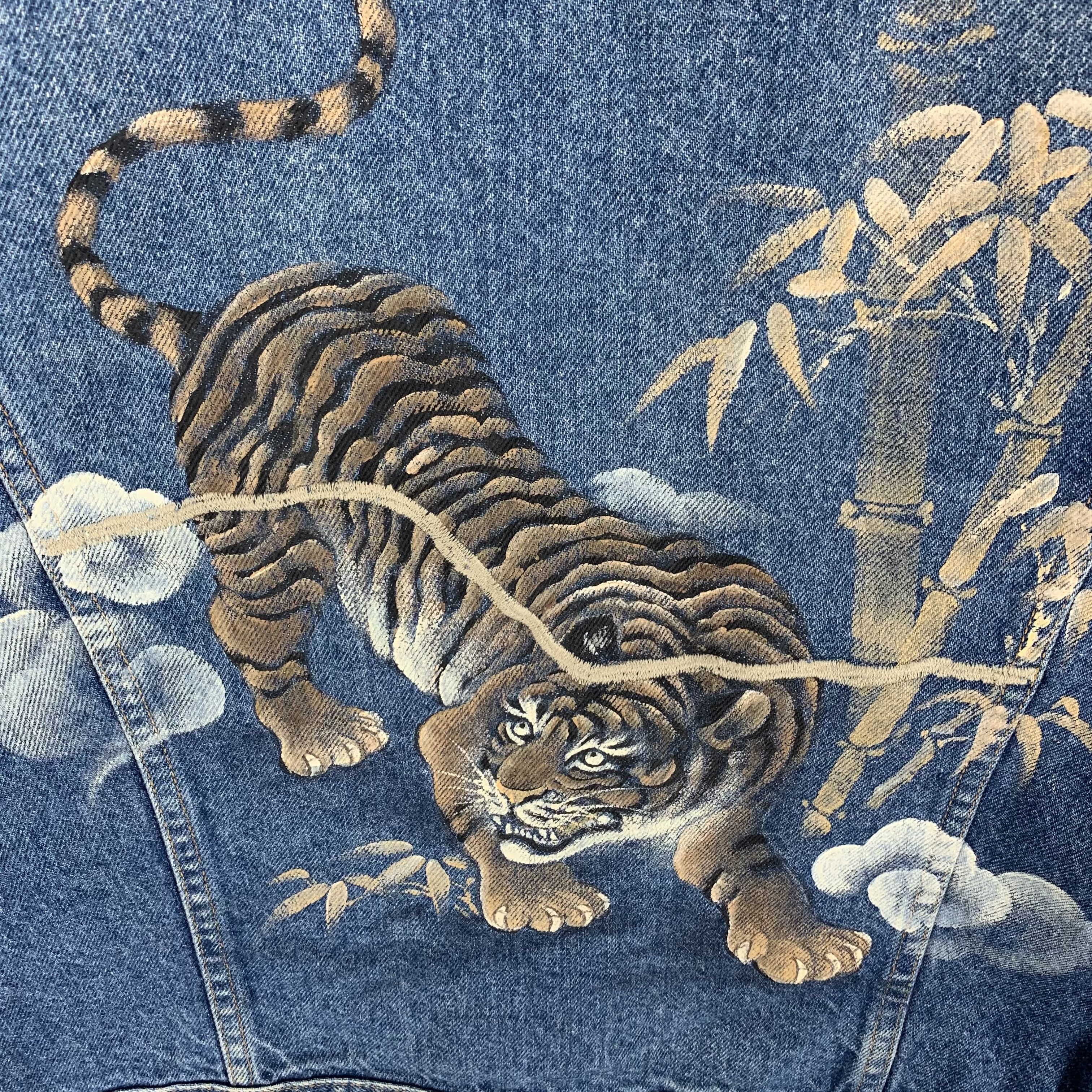 Levi's Levis Chino Tiger Printed Denim Jackets #3233-61 Size US M / EU 48-50 / 2 - 3 Thumbnail