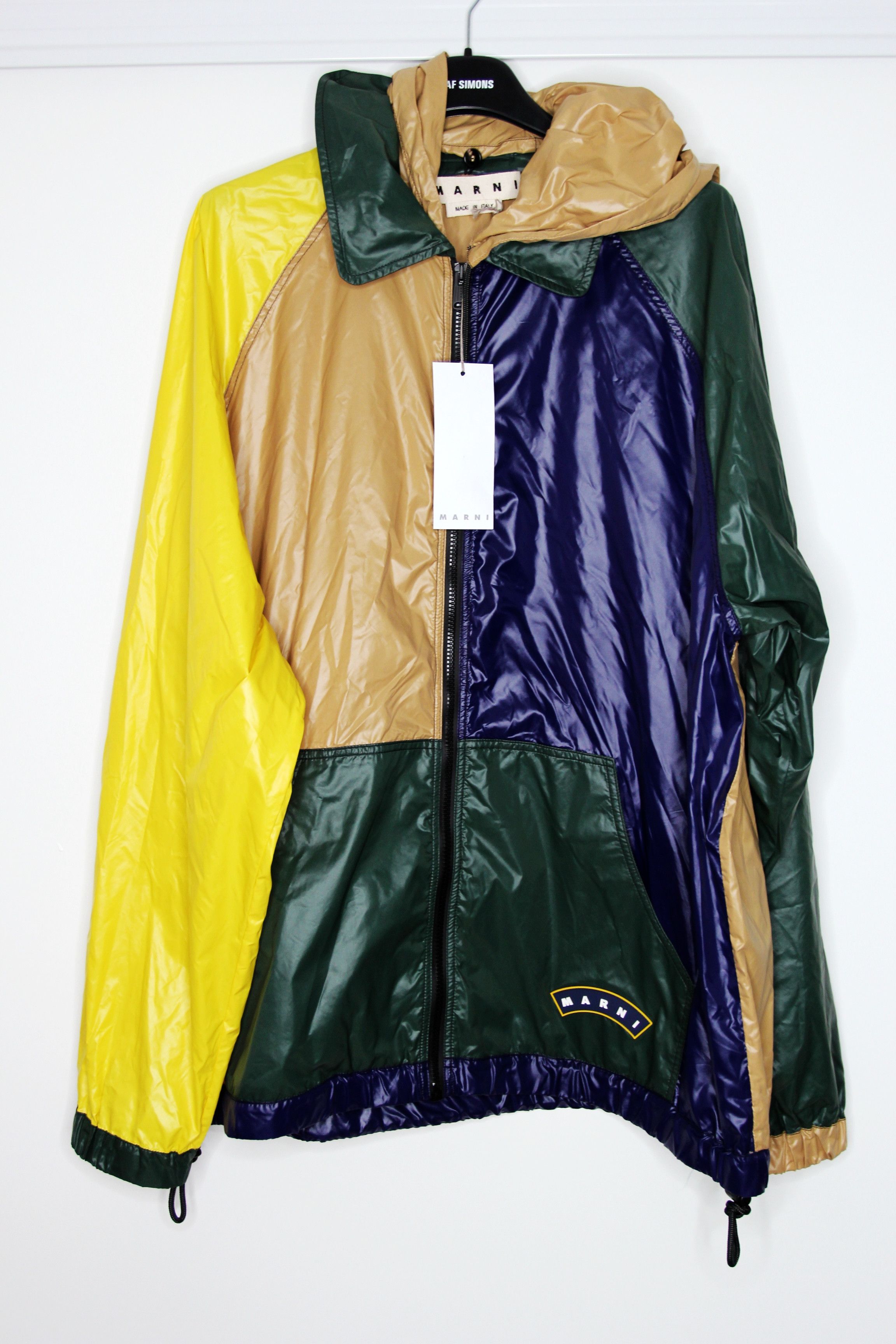 Marni BNWT SS21 MARNI COLOR BLOCK HOODED JACKET 50 Size US M / EU 48-50 / 2 - 2 Thumbnail