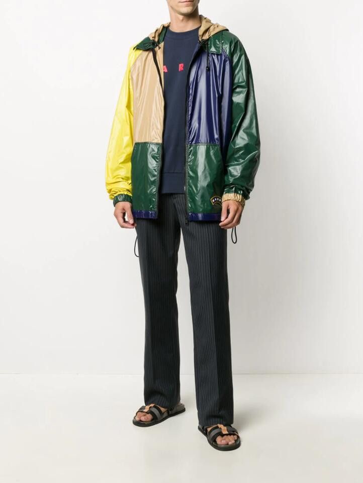 Marni BNWT SS21 MARNI COLOR BLOCK HOODED JACKET 50 Size US M / EU 48-50 / 2 - 13 Thumbnail