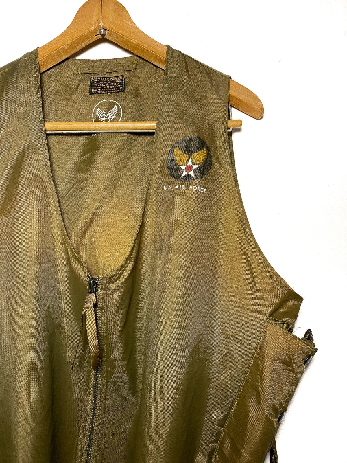 Vintage U.s Air FORCE Vest Radio Carrier Army Size US L / EU 52-54 / 3 - 2 Thumbnail