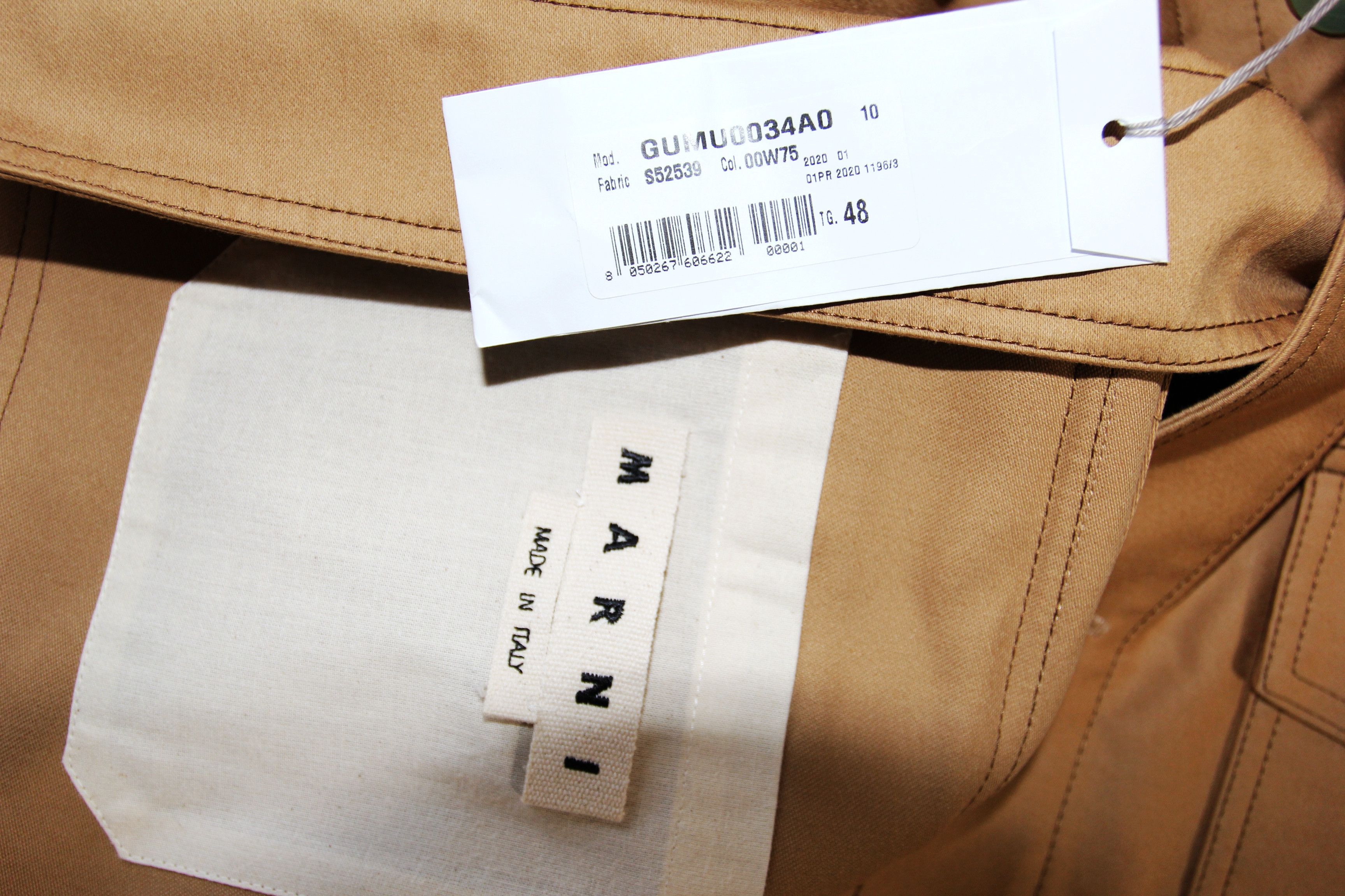 Marni BNWT SS20 MARNI BOXY FIT MILITARY JACKET 48 Size US M / EU 48-50 / 2 - 8 Thumbnail