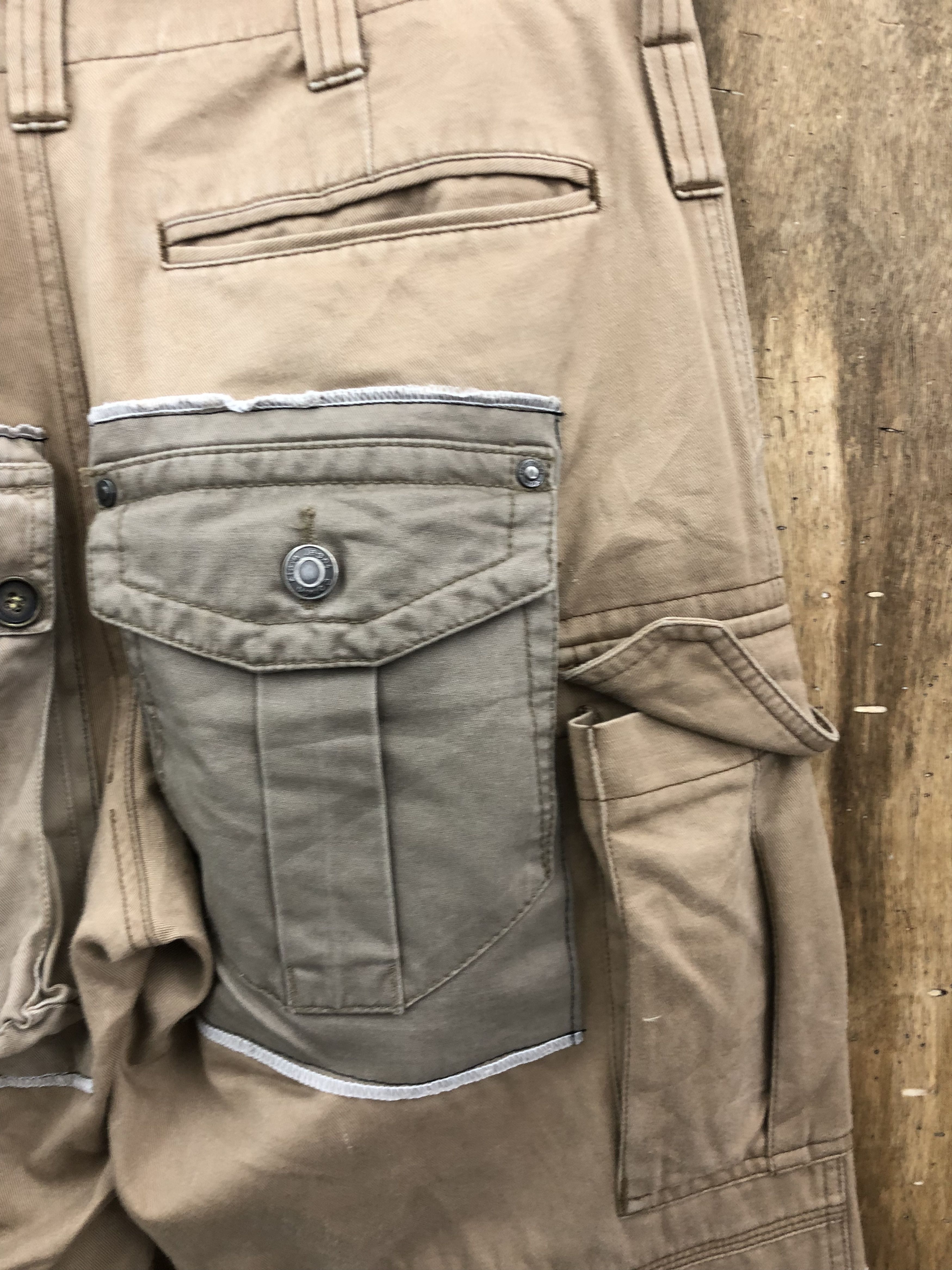 Japanese Brand DL Reworked13 Pockets Cargo Pants Patchwork Pants #A969 Size US 30 / EU 46 - 13 Thumbnail