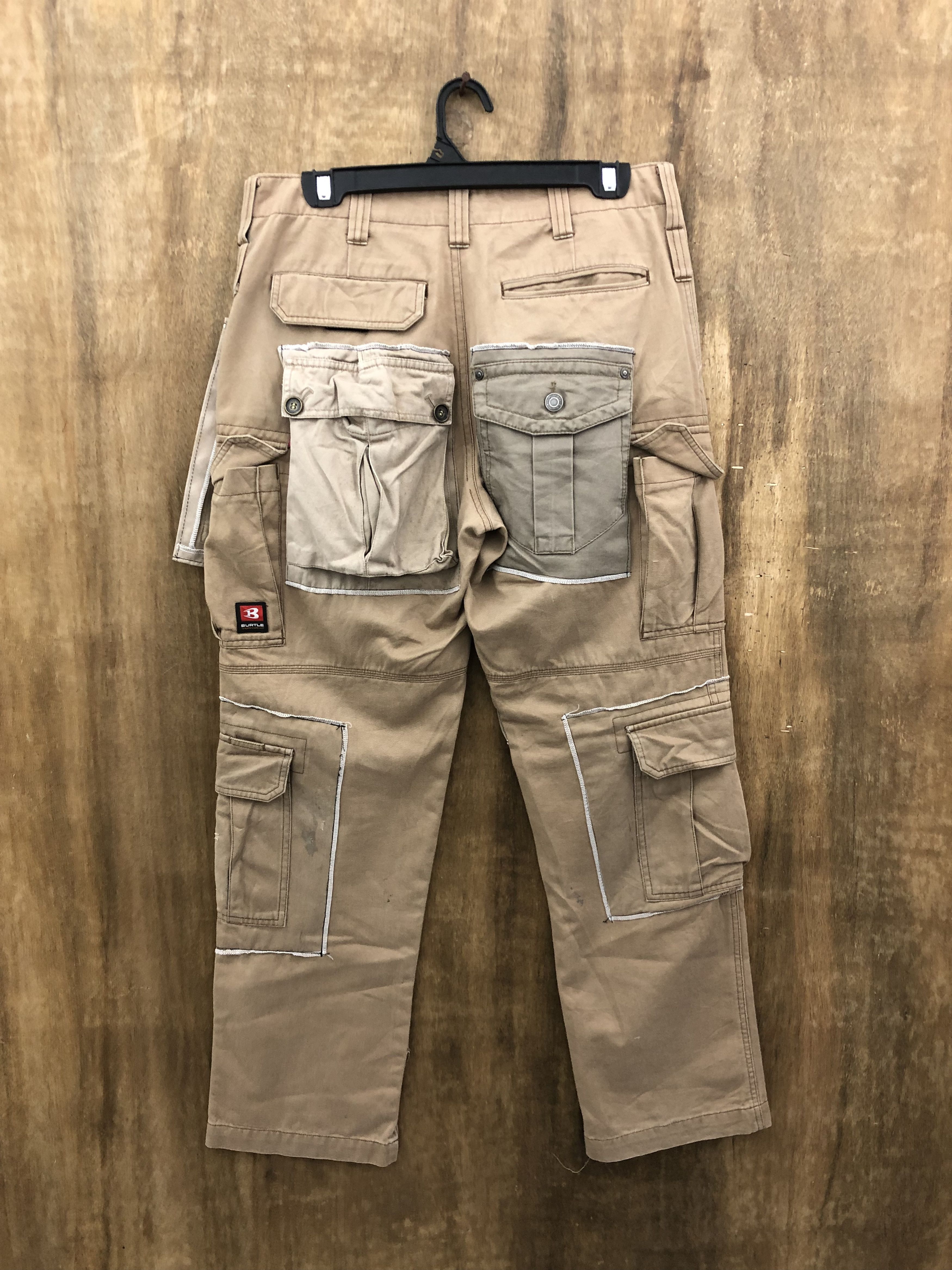 Japanese Brand DL Reworked13 Pockets Cargo Pants Patchwork Pants #A969 Size US 30 / EU 46 - 2 Thumbnail