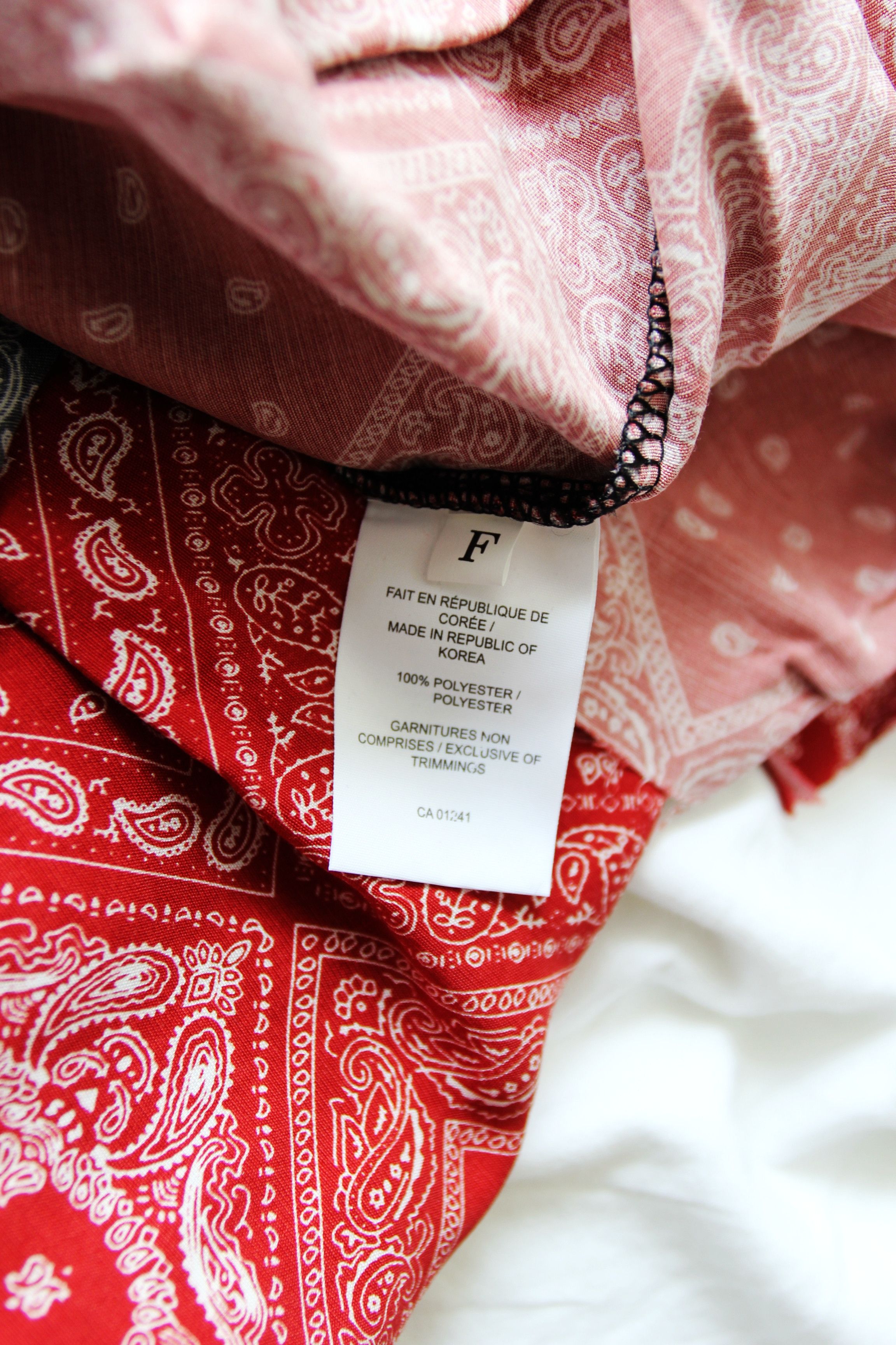 Other BNWT SS20 EDEN XXX BANDANA PATCHWORK SHIRT BLACK RED BLUE Size US M / EU 48-50 / 2 - 11 Thumbnail