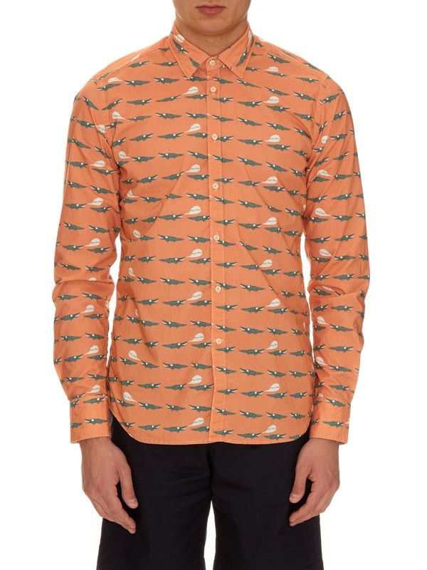 Bevilacqua BNWT SS16 BEVILACQUA DAVID CLUB CROCODILE PRINT SHIRT XL Size US XL / EU 56 / 4 - 1 Thumbnail