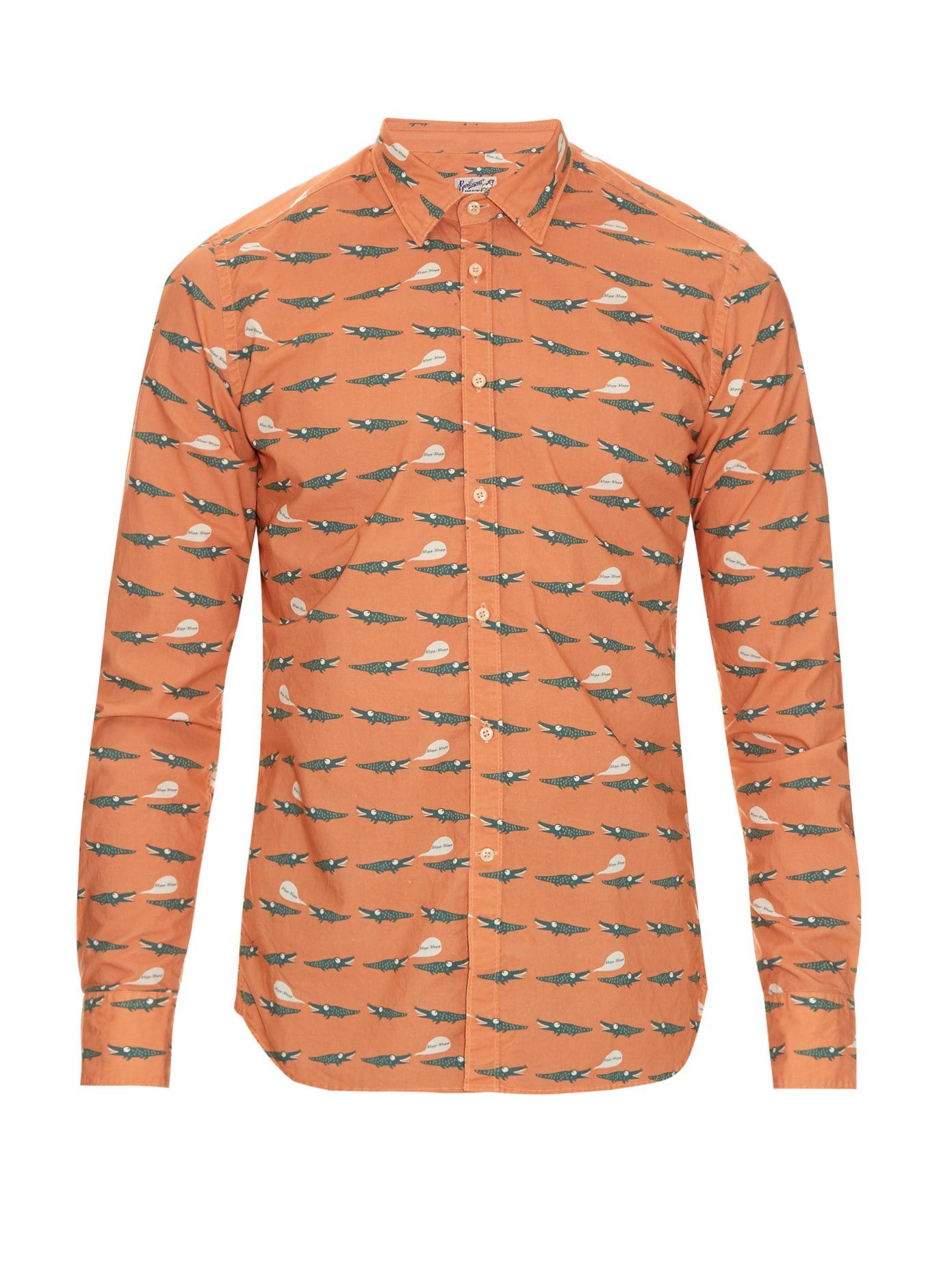 Bevilacqua BNWT SS16 BEVILACQUA DAVID CLUB CROCODILE PRINT SHIRT XL Size US XL / EU 56 / 4 - 12 Thumbnail