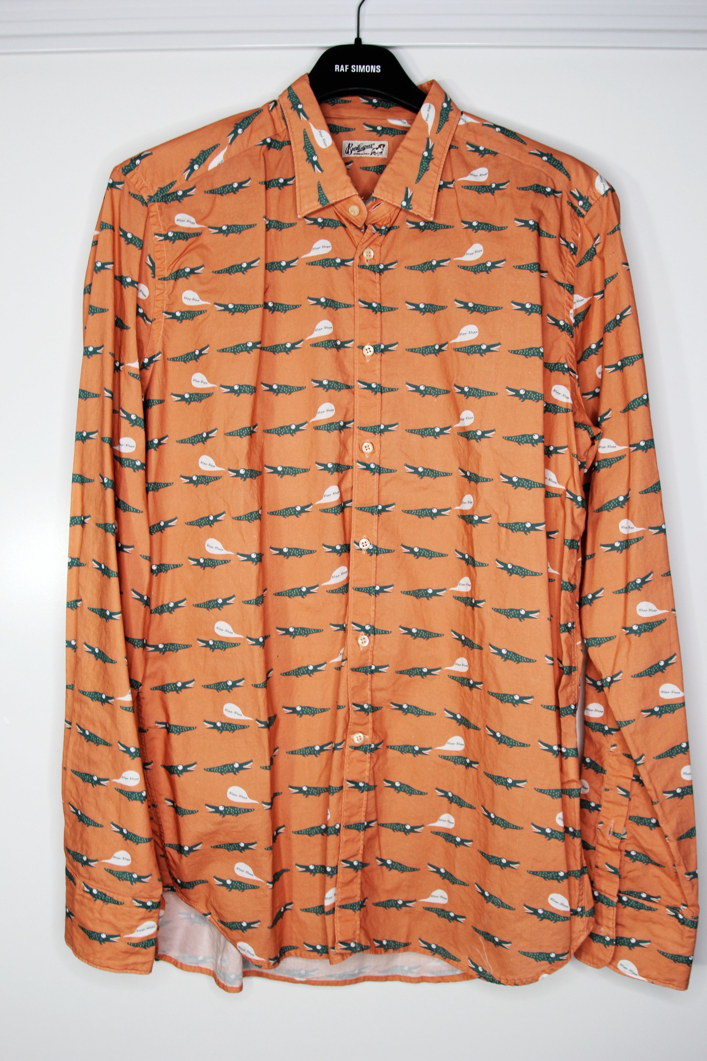 Bevilacqua BNWT SS16 BEVILACQUA DAVID CLUB CROCODILE PRINT SHIRT XL Size US XL / EU 56 / 4 - 2 Thumbnail