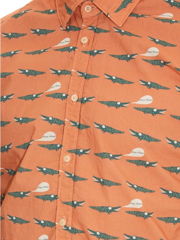 Bevilacqua BNWT SS16 BEVILACQUA DAVID CLUB CROCODILE PRINT SHIRT XL Size US XL / EU 56 / 4 - 14 Thumbnail