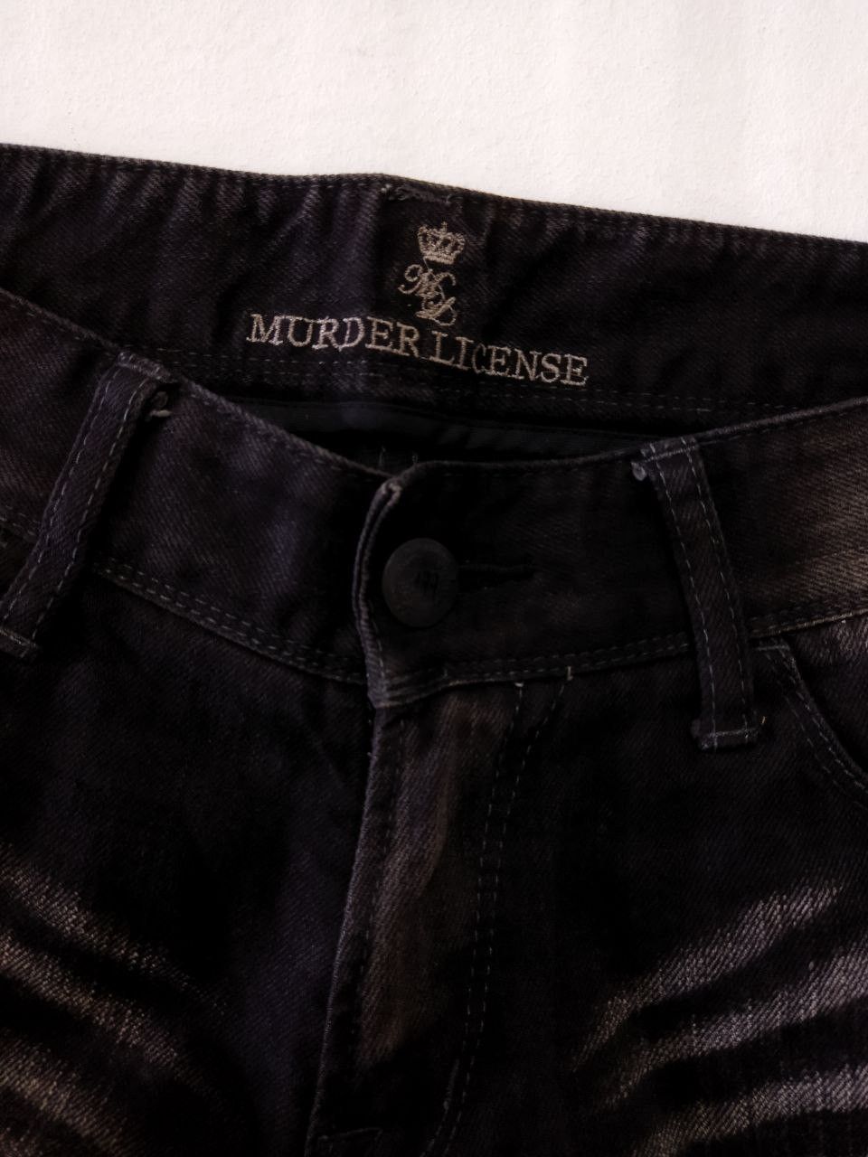 Murder License Murder License Printed Distressed Design Jeans Size US 34 / EU 50 - 9 Thumbnail