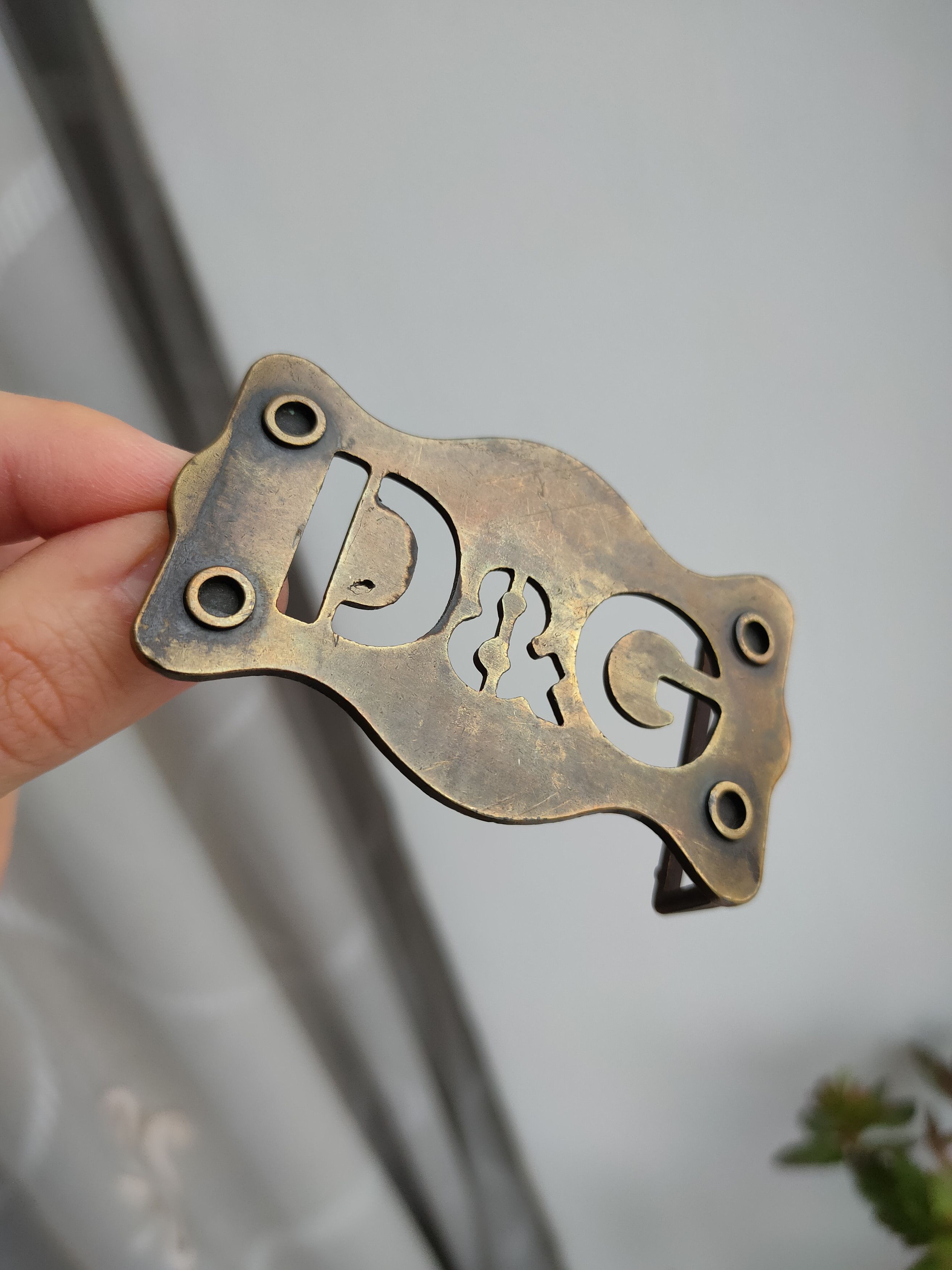 Dolce & Gabbana Dolce & Gabbana vintage buckle belt d&g metal buckle dg Size ONE SIZE - 4 Thumbnail