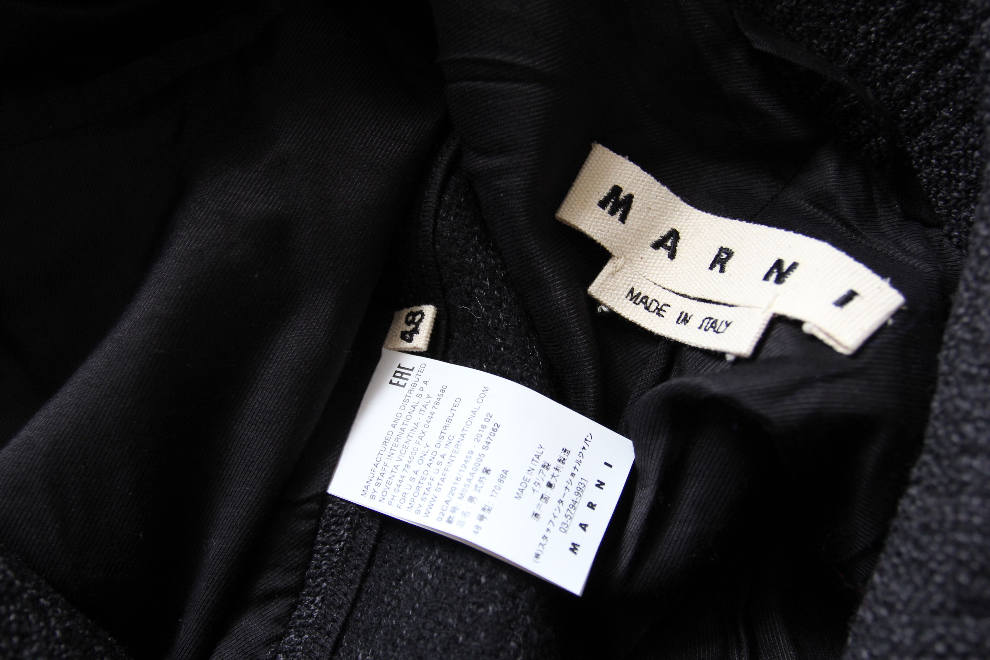 Marni AW16 MARNI ASYMMETRICAL COAT 48 Size US M / EU 48-50 / 2 - 10 Thumbnail