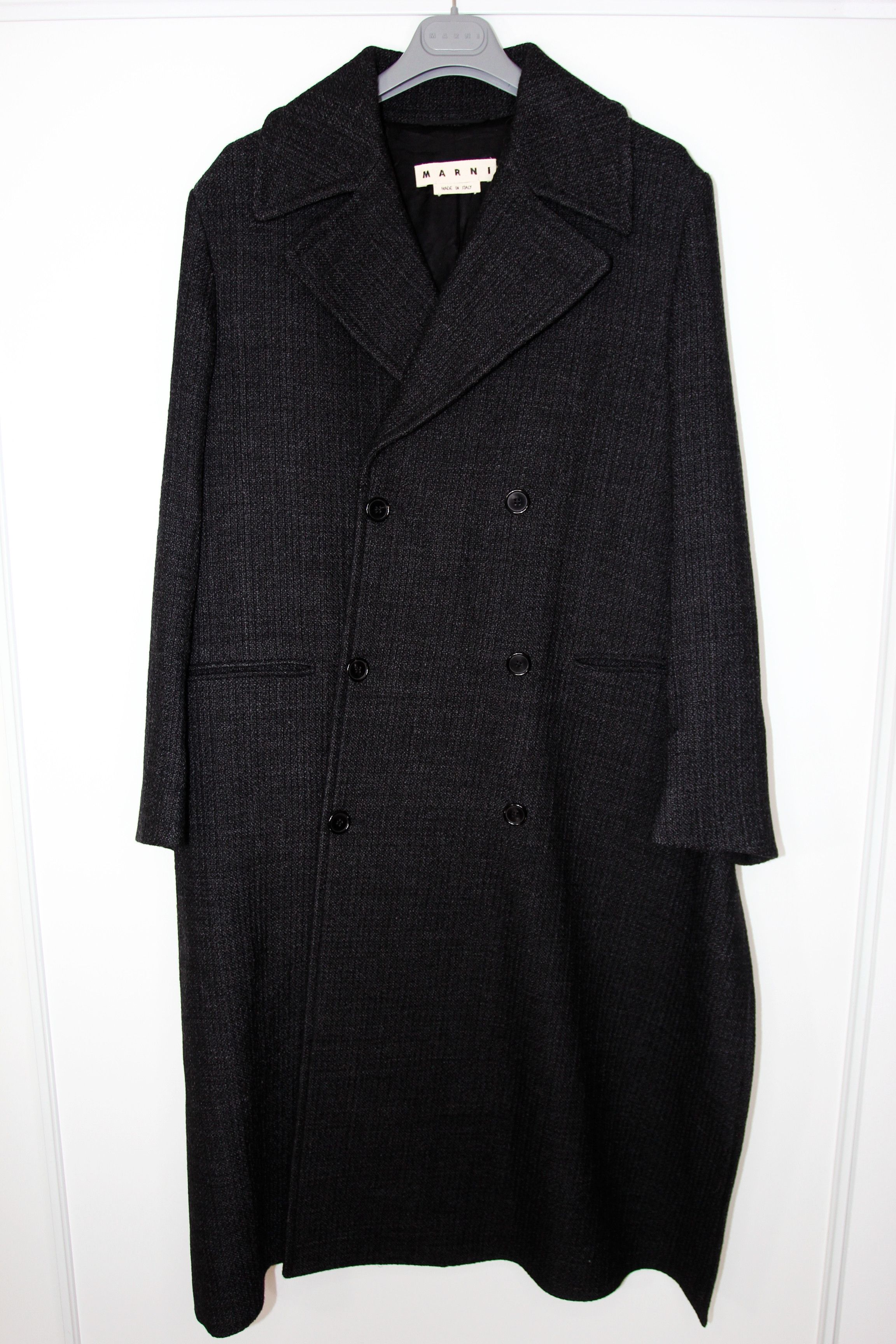Marni AW16 MARNI ASYMMETRICAL COAT 48 Size US M / EU 48-50 / 2 - 2 Thumbnail