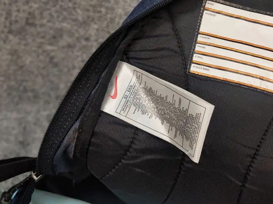 Nike Vintage 90's Nike Mini Blue Backpack Logo Size ONE SIZE - 10 Thumbnail