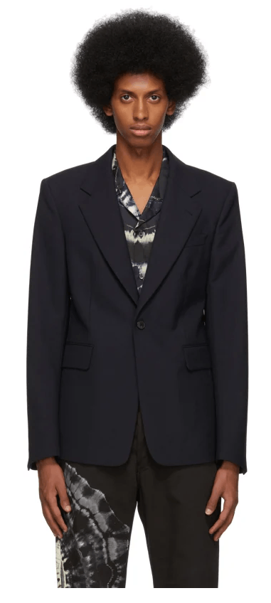 Dries Van Noten BNWT AW19 DRIES VAN NOTEN BORRIS NAVY JACKET 50 Size US M / EU 48-50 / 2 - 1 Thumbnail
