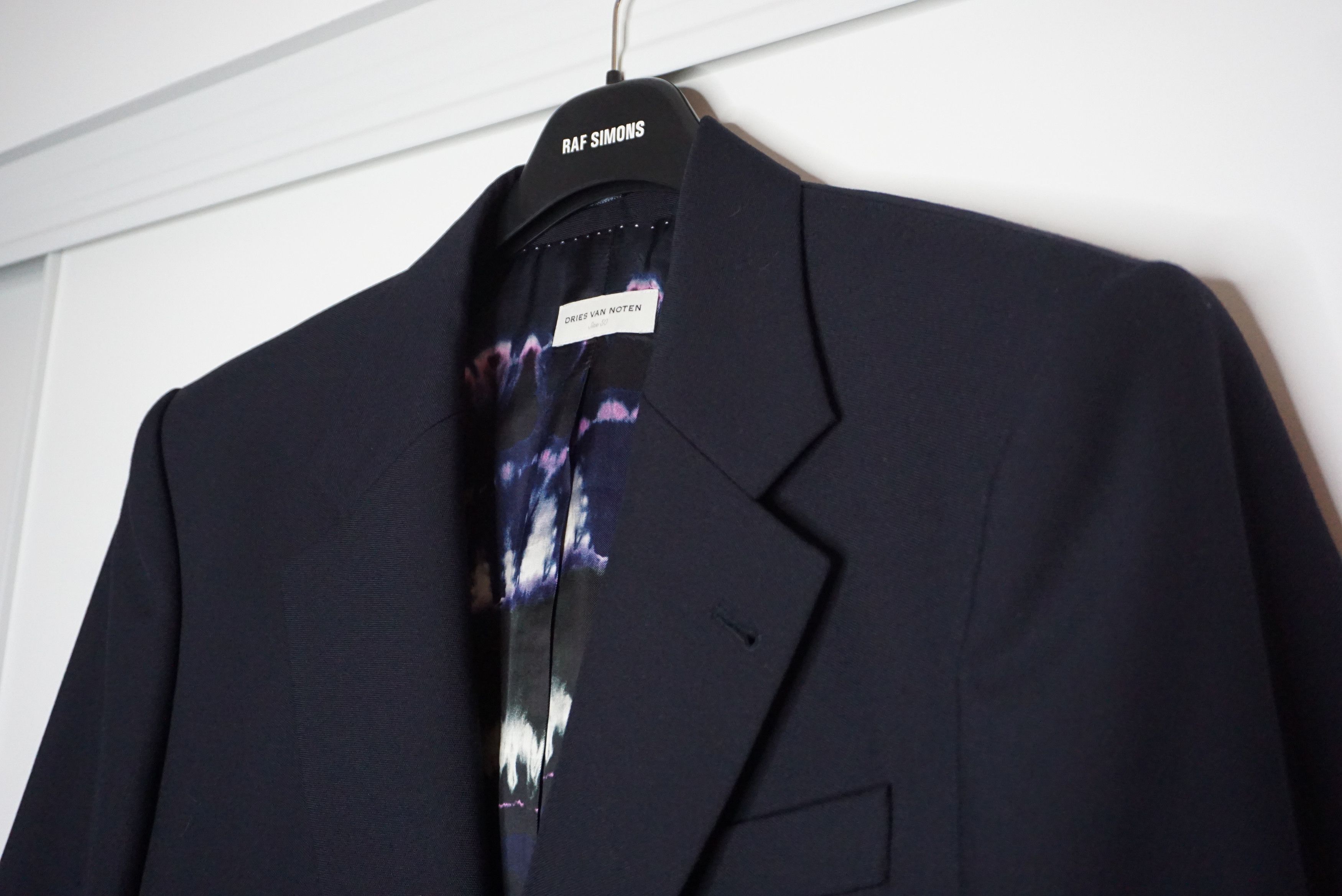 Dries Van Noten BNWT AW19 DRIES VAN NOTEN BORRIS NAVY JACKET 50 Size US M / EU 48-50 / 2 - 5 Thumbnail