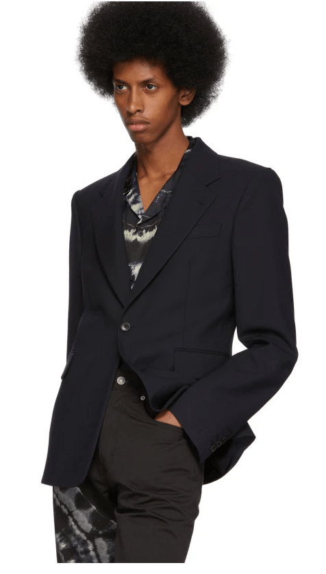 Dries Van Noten BNWT AW19 DRIES VAN NOTEN BORRIS NAVY JACKET 50 Size US M / EU 48-50 / 2 - 10 Thumbnail