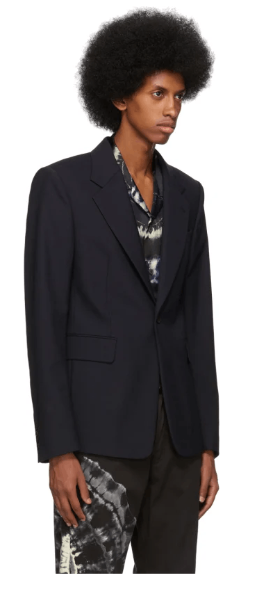 Dries Van Noten BNWT AW19 DRIES VAN NOTEN BORRIS NAVY JACKET 50 Size US M / EU 48-50 / 2 - 8 Thumbnail