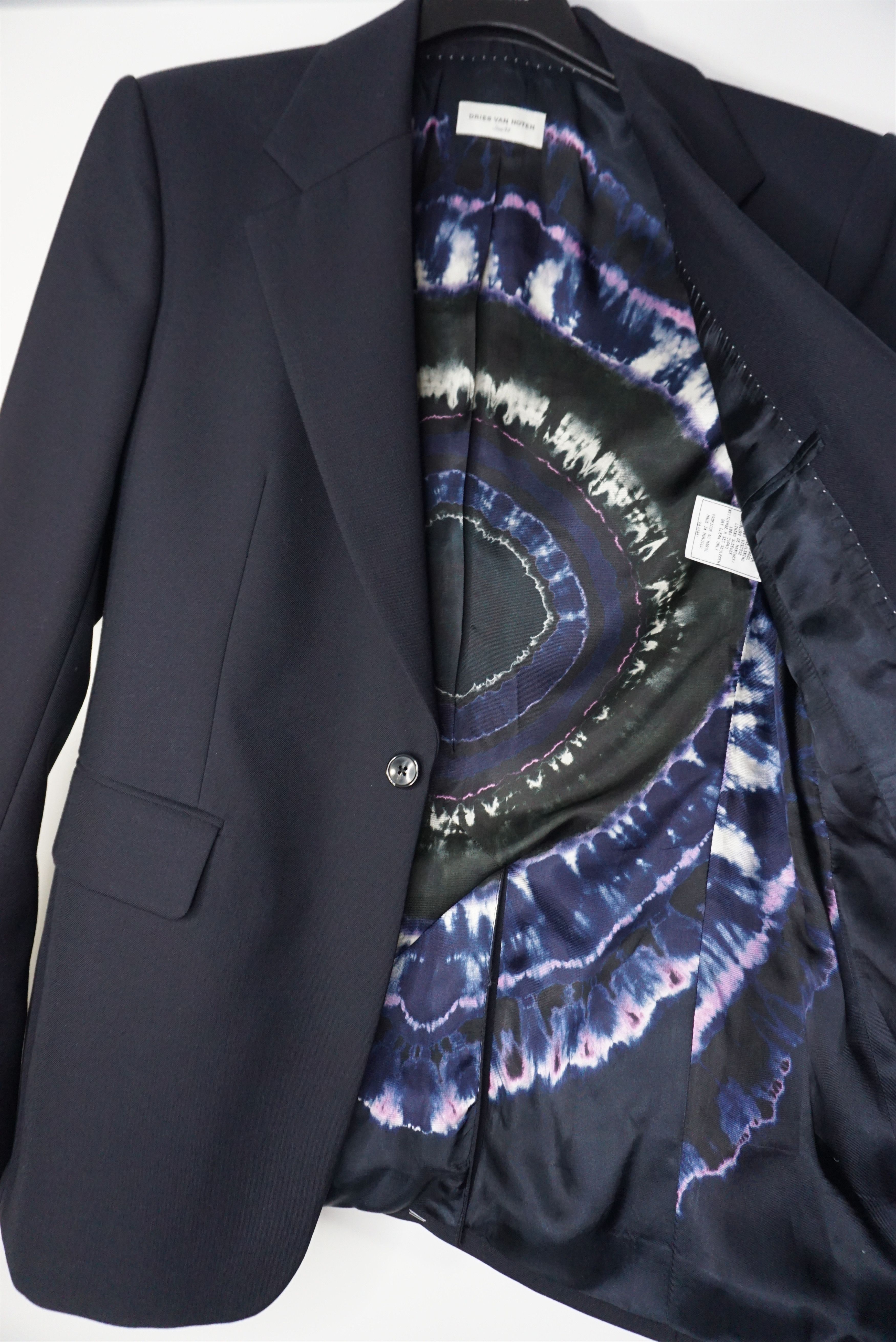 Dries Van Noten BNWT AW19 DRIES VAN NOTEN BORRIS NAVY JACKET 50 Size US M / EU 48-50 / 2 - 2 Thumbnail