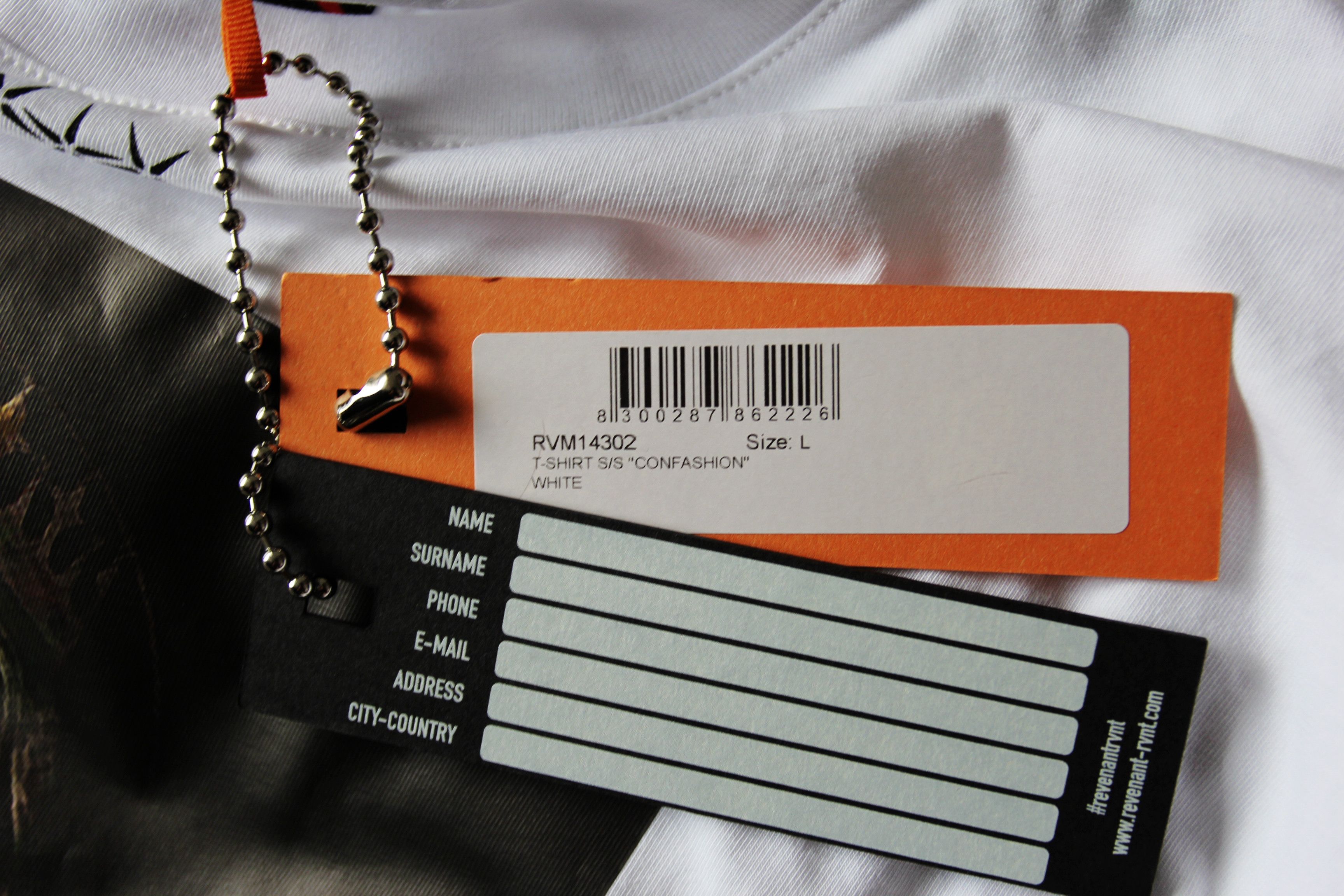 Other BNWT AW21 REVENANT RVNT "CONFASHION" TSHIRT L Size US L / EU 52-54 / 3 - 9 Thumbnail