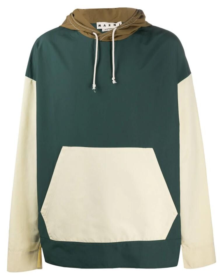 Marni BNWT SS21 MARNI TRICOLOR ANORAK HOODIE 48 Size US M / EU 48-50 / 2 - 10 Thumbnail