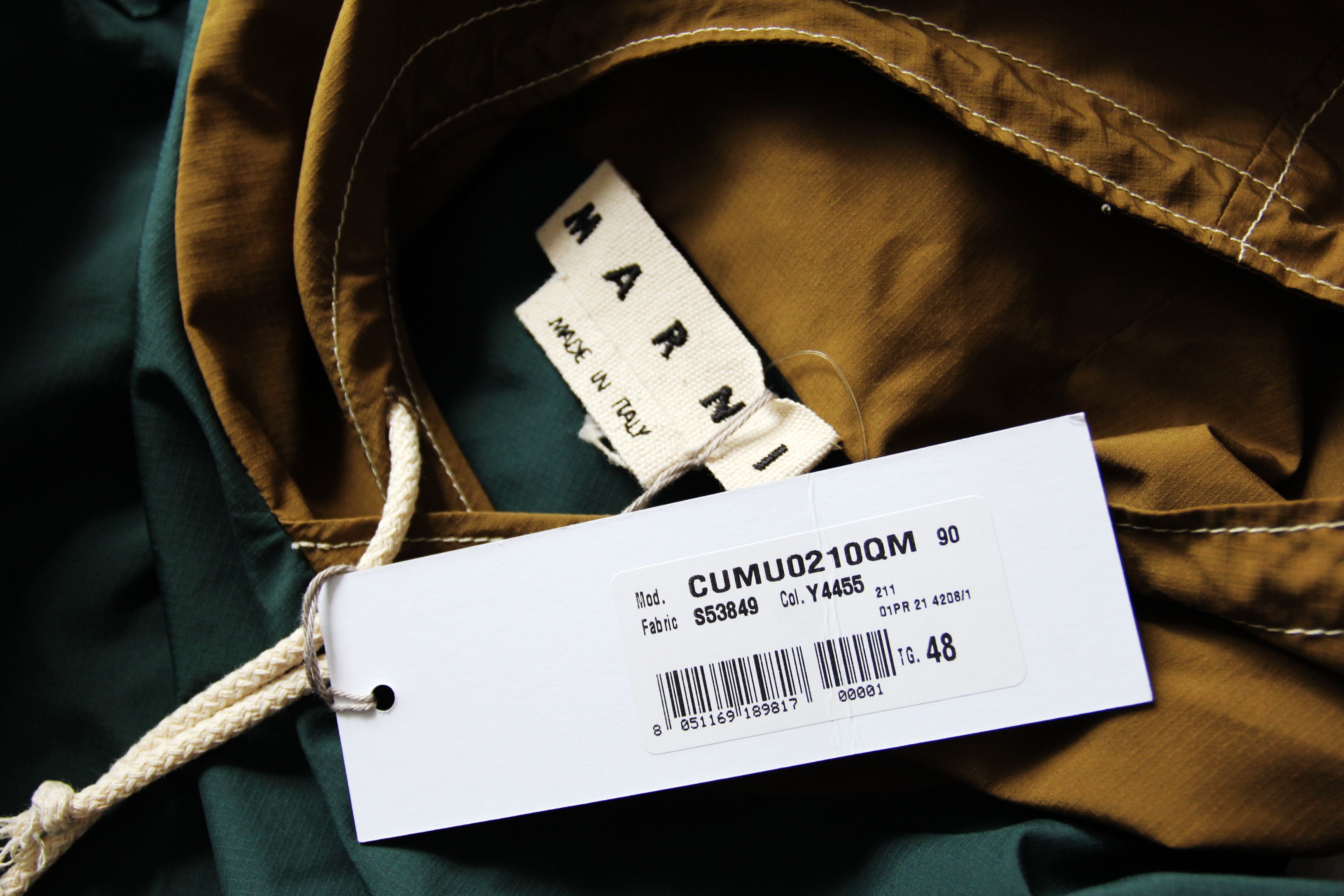 Marni BNWT SS21 MARNI TRICOLOR ANORAK HOODIE 48 Size US M / EU 48-50 / 2 - 8 Thumbnail