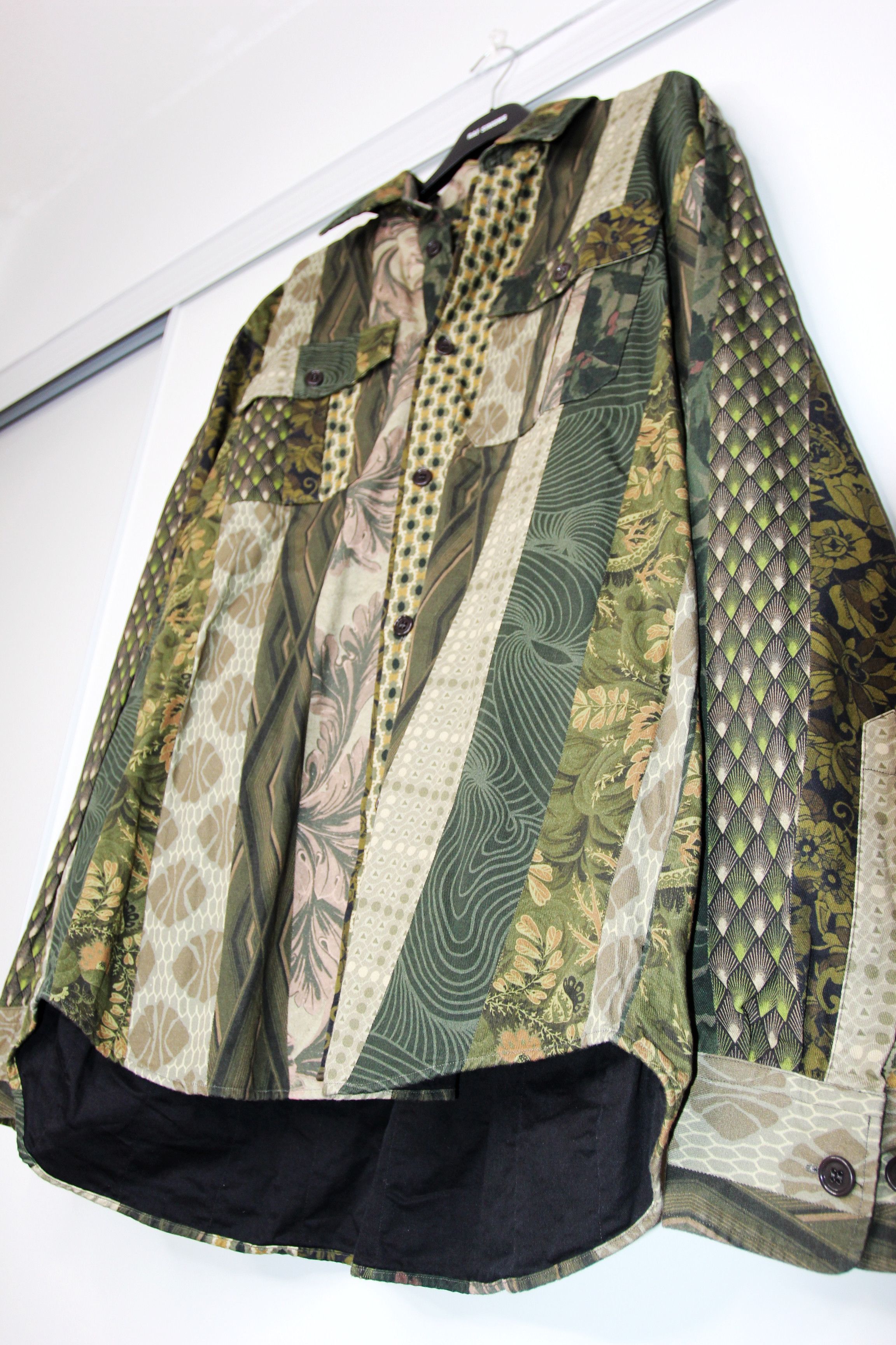 Dries Van Noten SS18 DRIES VAN NOTEN CAYCE PATCHWORK PRINT SHIRT JACKET M Size US M / EU 48-50 / 2 - 6 Thumbnail