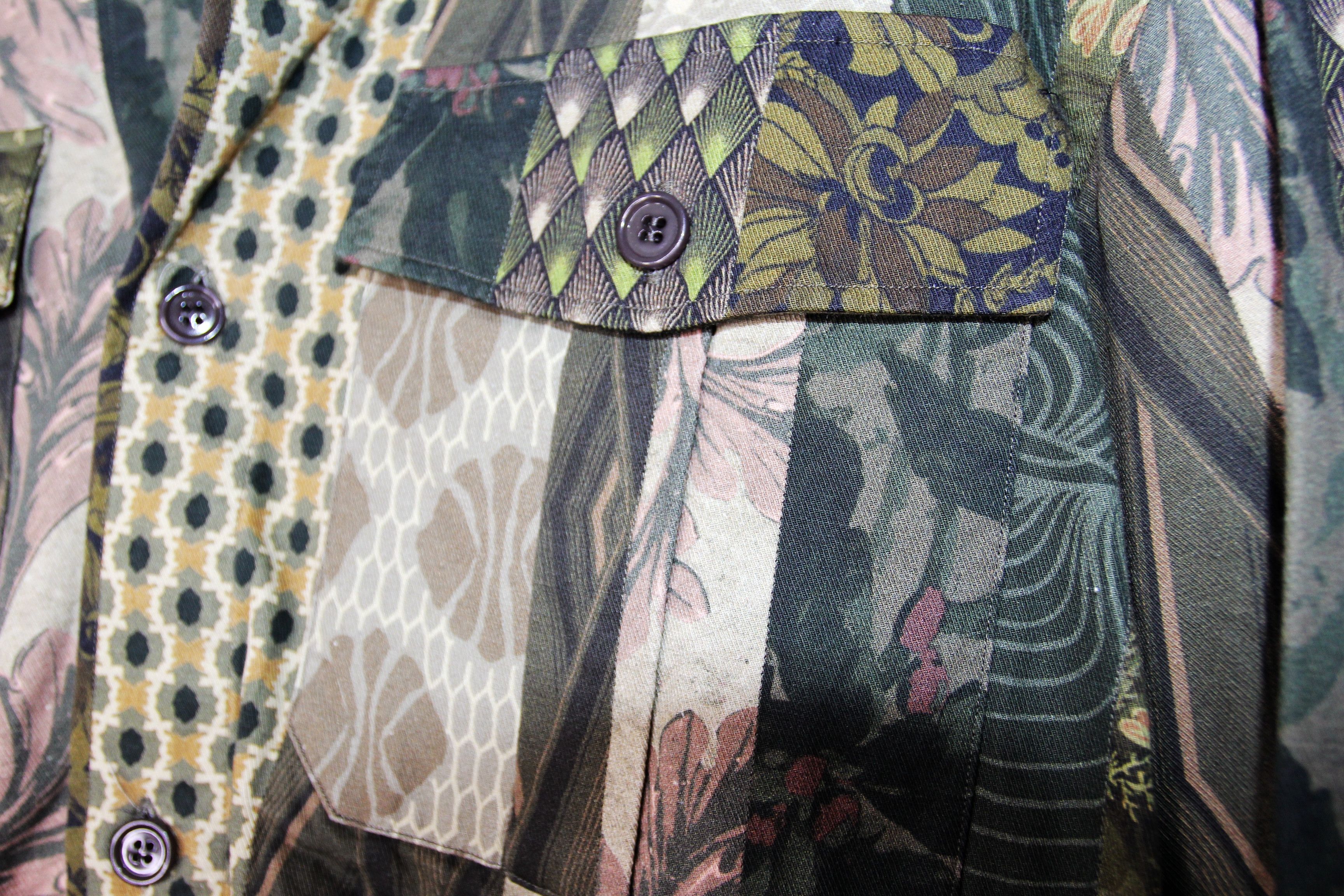 Dries Van Noten SS18 DRIES VAN NOTEN CAYCE PATCHWORK PRINT SHIRT JACKET M Size US M / EU 48-50 / 2 - 12 Thumbnail