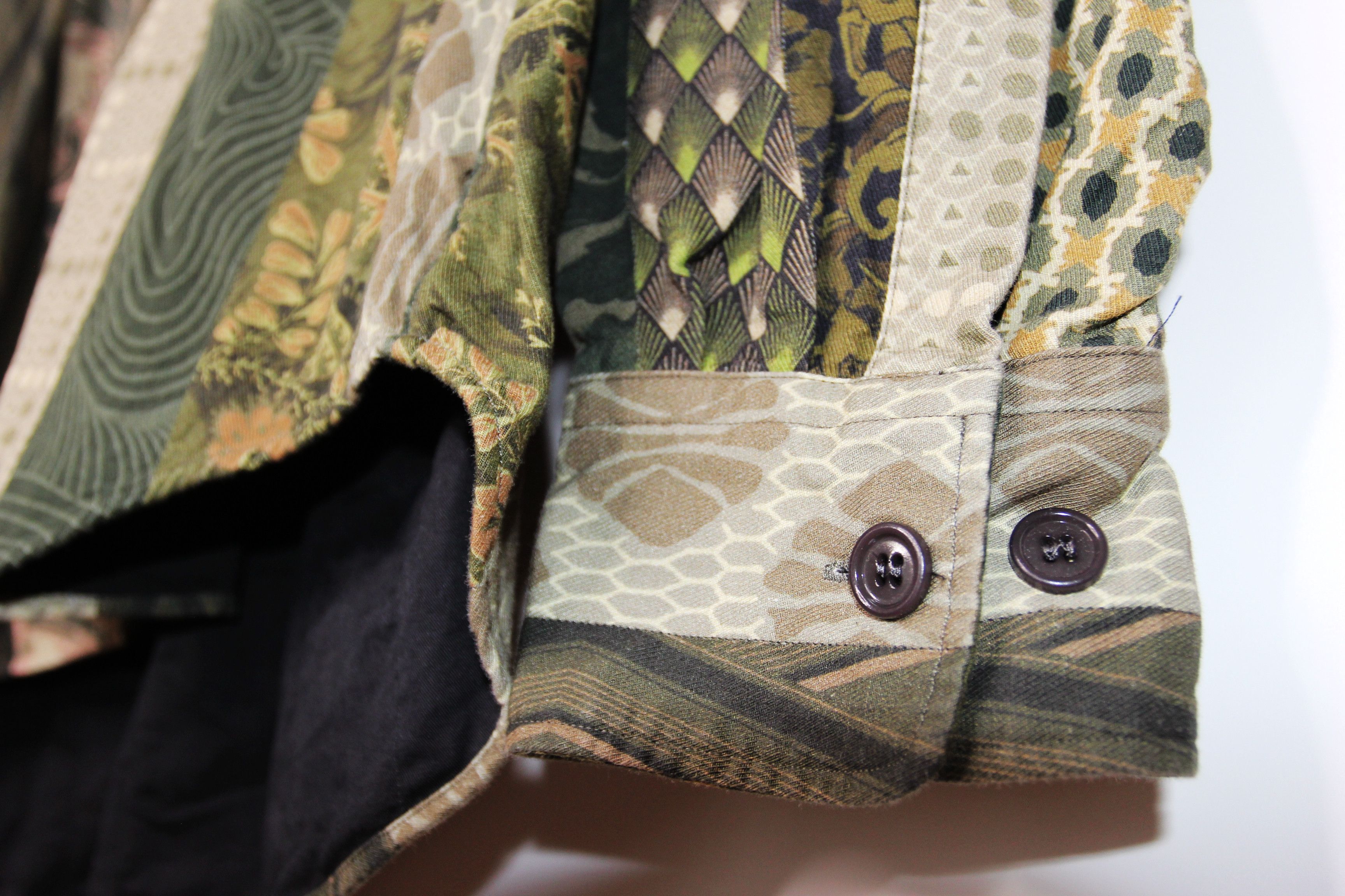 Dries Van Noten SS18 DRIES VAN NOTEN CAYCE PATCHWORK PRINT SHIRT JACKET M Size US M / EU 48-50 / 2 - 7 Thumbnail