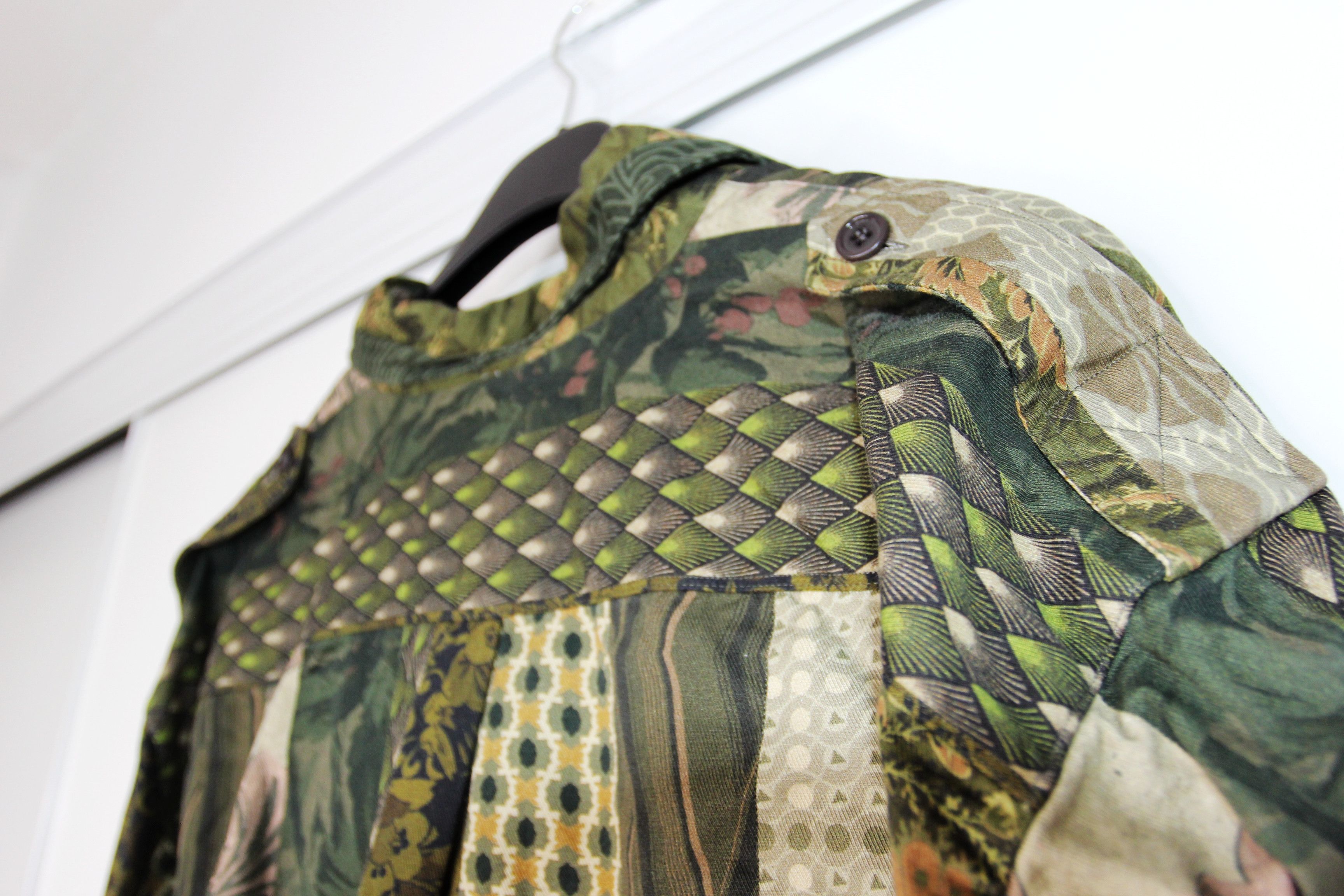 Dries Van Noten SS18 DRIES VAN NOTEN CAYCE PATCHWORK PRINT SHIRT JACKET M Size US M / EU 48-50 / 2 - 8 Thumbnail