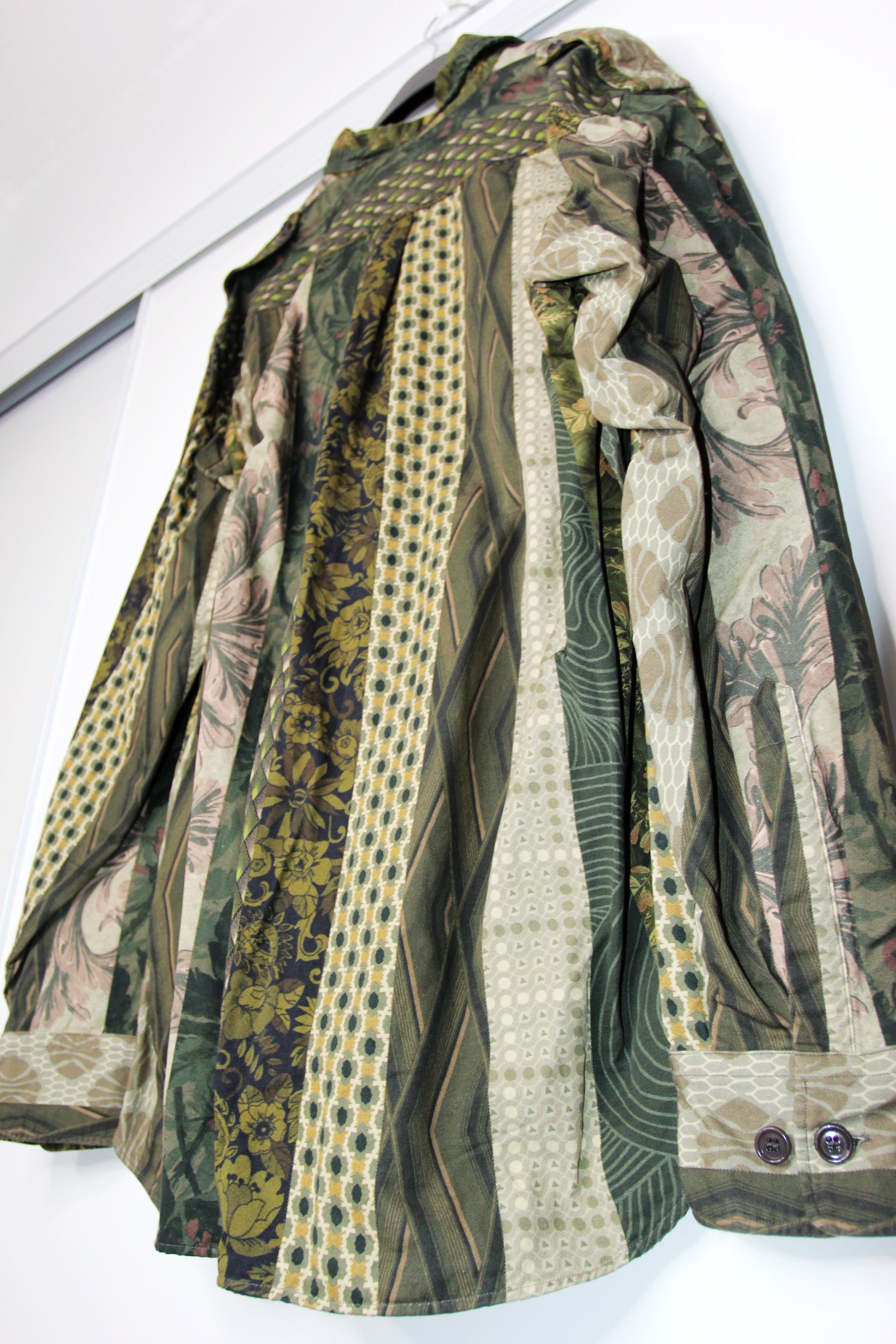 Dries Van Noten SS18 DRIES VAN NOTEN CAYCE PATCHWORK PRINT SHIRT JACKET M Size US M / EU 48-50 / 2 - 10 Thumbnail