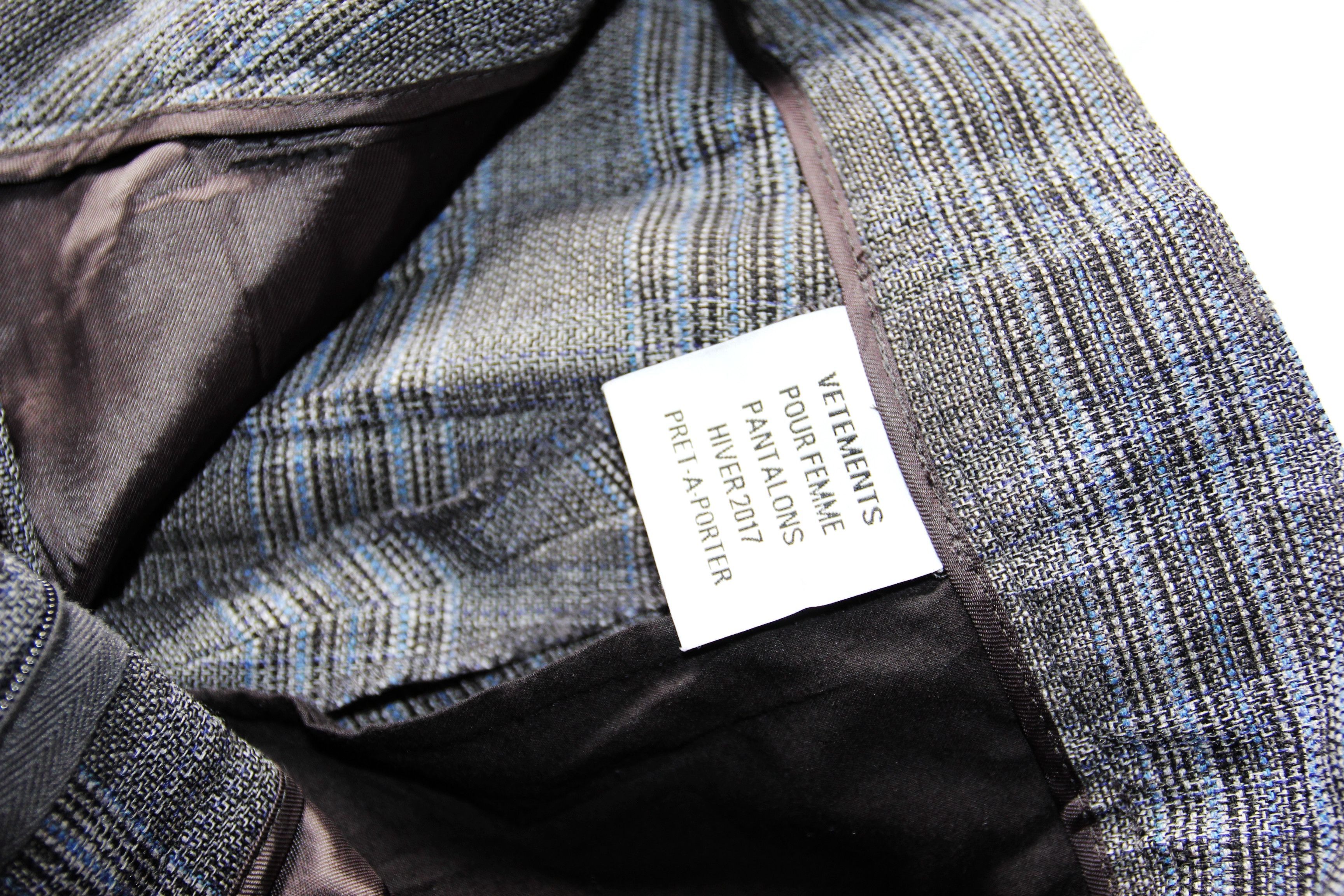 Vetements BNWT AW17 VETEMENTS CHECKED HIGH WAIST PANTS XS Size US 30 / EU 46 - 12 Thumbnail