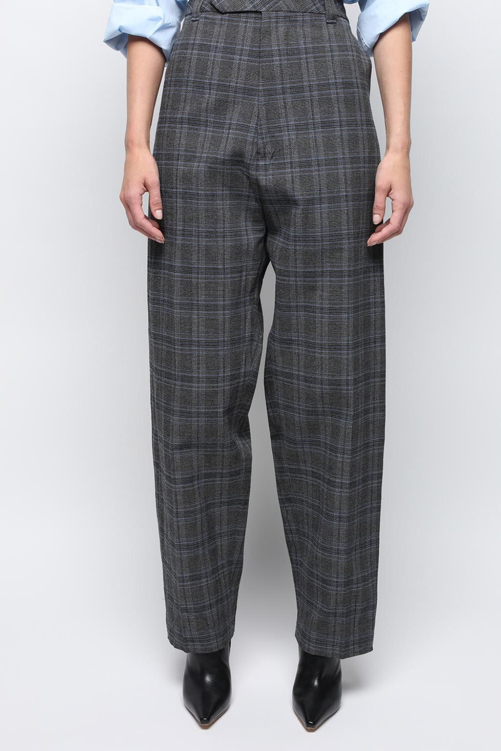 Image of Aw17 Vetements Checked High Waist Pants Xs, Men's (Size 30)