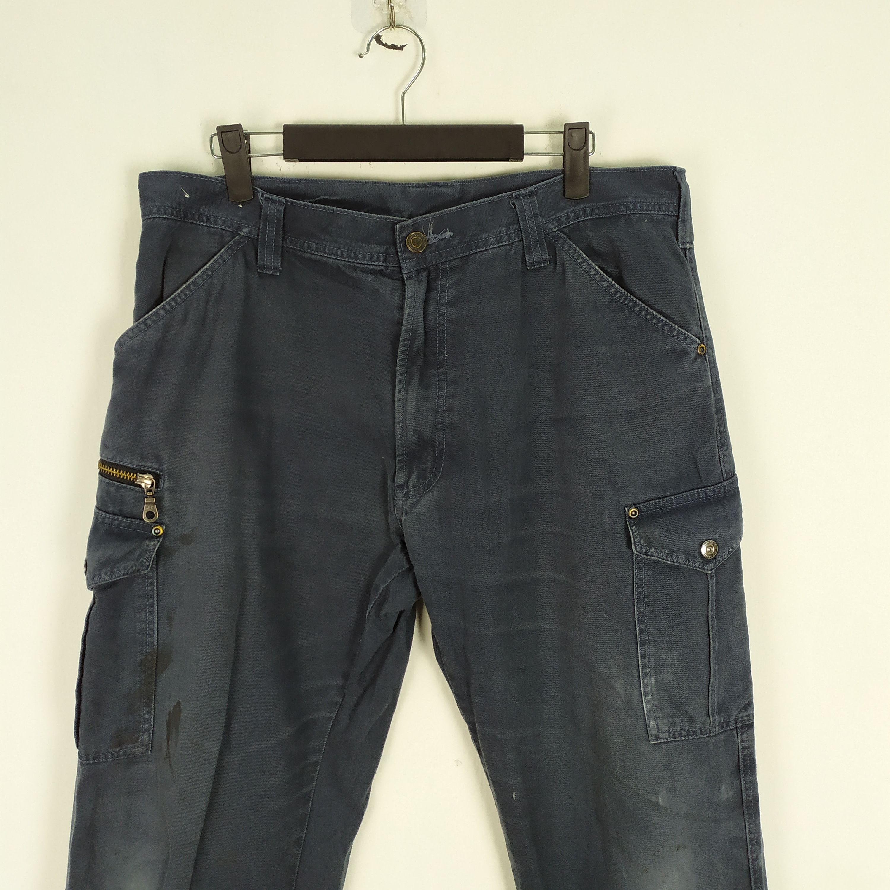 Japanese Brand × StraightFaded JAPANESE BRAND WORKWEAR CARGO PANTS/FADED/STAIN Size US 32 / EU 48 - 2 Thumbnail