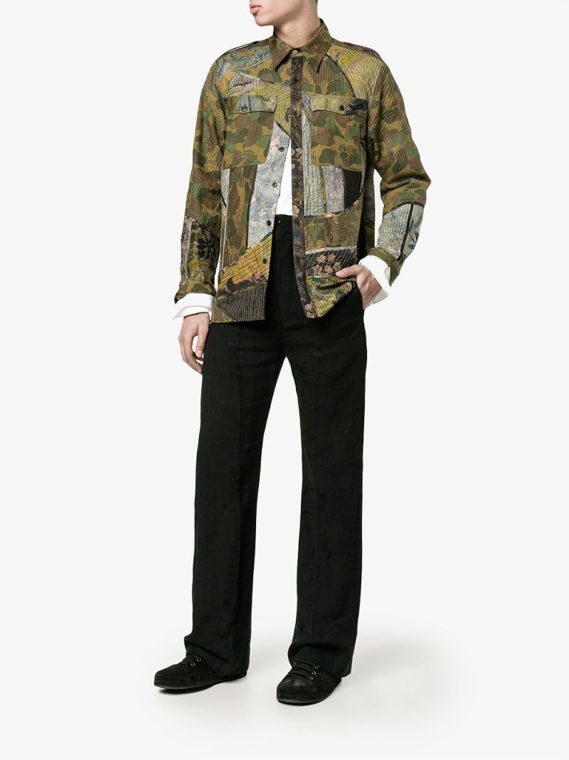 Dries Van Noten SS17 DRIES VAN NOTEN PATCHWORK SHIRT JACKET 48 Size US M / EU 48-50 / 2 - 15 Thumbnail