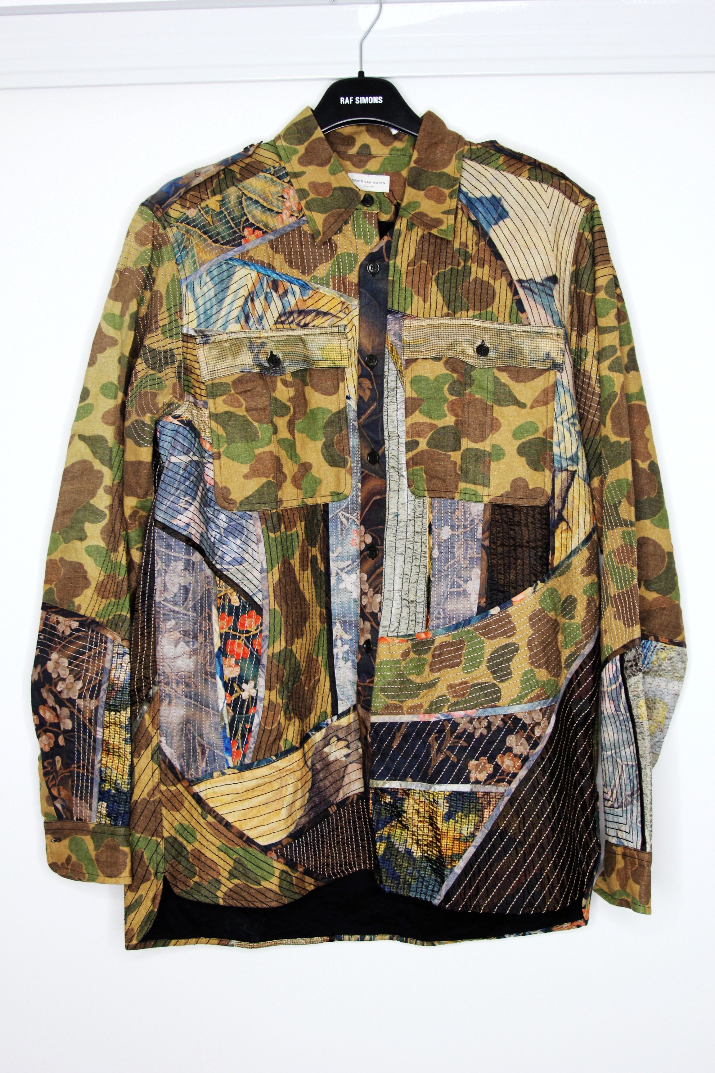 Dries Van Noten SS17 DRIES VAN NOTEN PATCHWORK SHIRT JACKET 48 Size US M / EU 48-50 / 2 - 2 Thumbnail