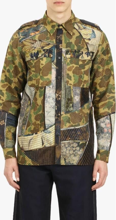 Dries Van Noten SS17 DRIES VAN NOTEN PATCHWORK SHIRT JACKET 48 Size US M / EU 48-50 / 2 - 14 Thumbnail