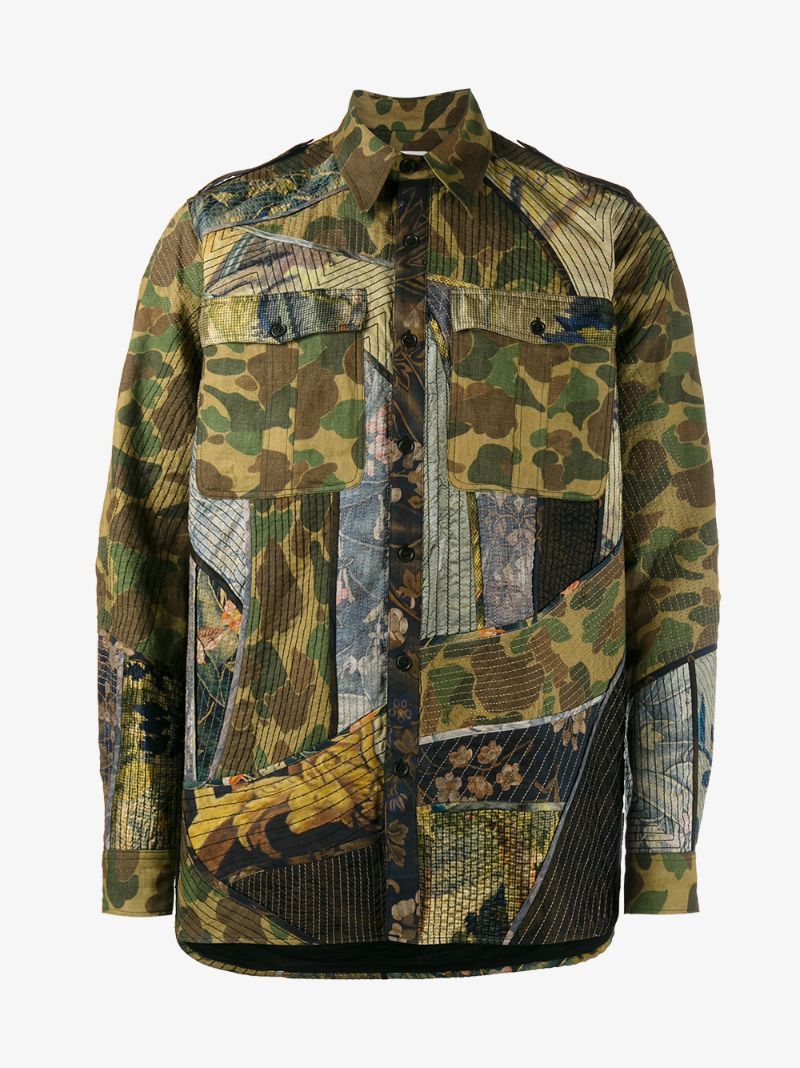 Dries Van Noten SS17 DRIES VAN NOTEN PATCHWORK SHIRT JACKET 48 Size US M / EU 48-50 / 2 - 13 Thumbnail