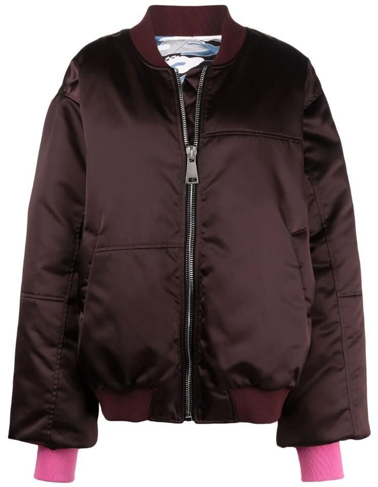 Khrisjoy BNWT AW21 KHRISJOY SATIN OVERSIZED BOMBER JACKET 1 Size US S / EU 44-46 / 1 - 13 Thumbnail
