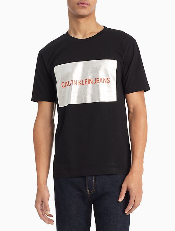 Calvin Klein BNWT SS19 CALVIN KLEIN JEANS SILVER LOGO T-SHIRT L Size US L / EU 52-54 / 3 - 1 Thumbnail