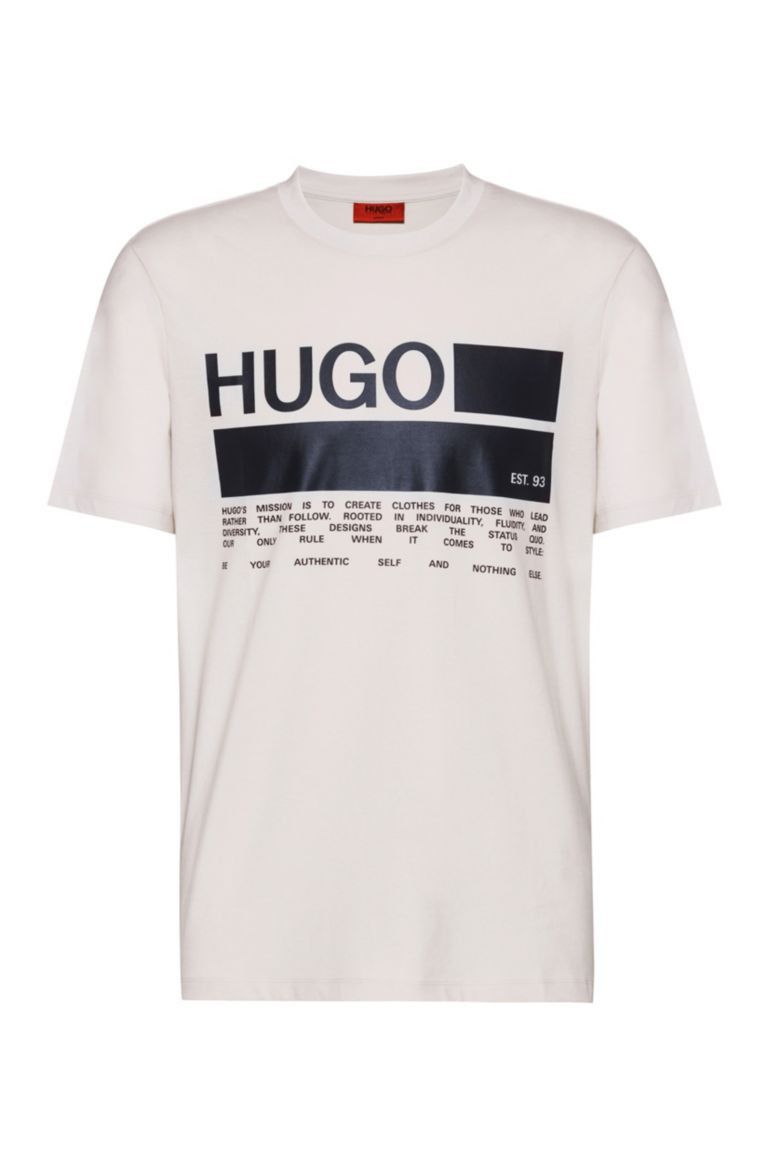 Hugo Boss BNWT AW20 HUGO BOSS DANGR MANIFESTO PRINT I TSHIRT XL Size US XL / EU 56 / 4 - 11 Thumbnail